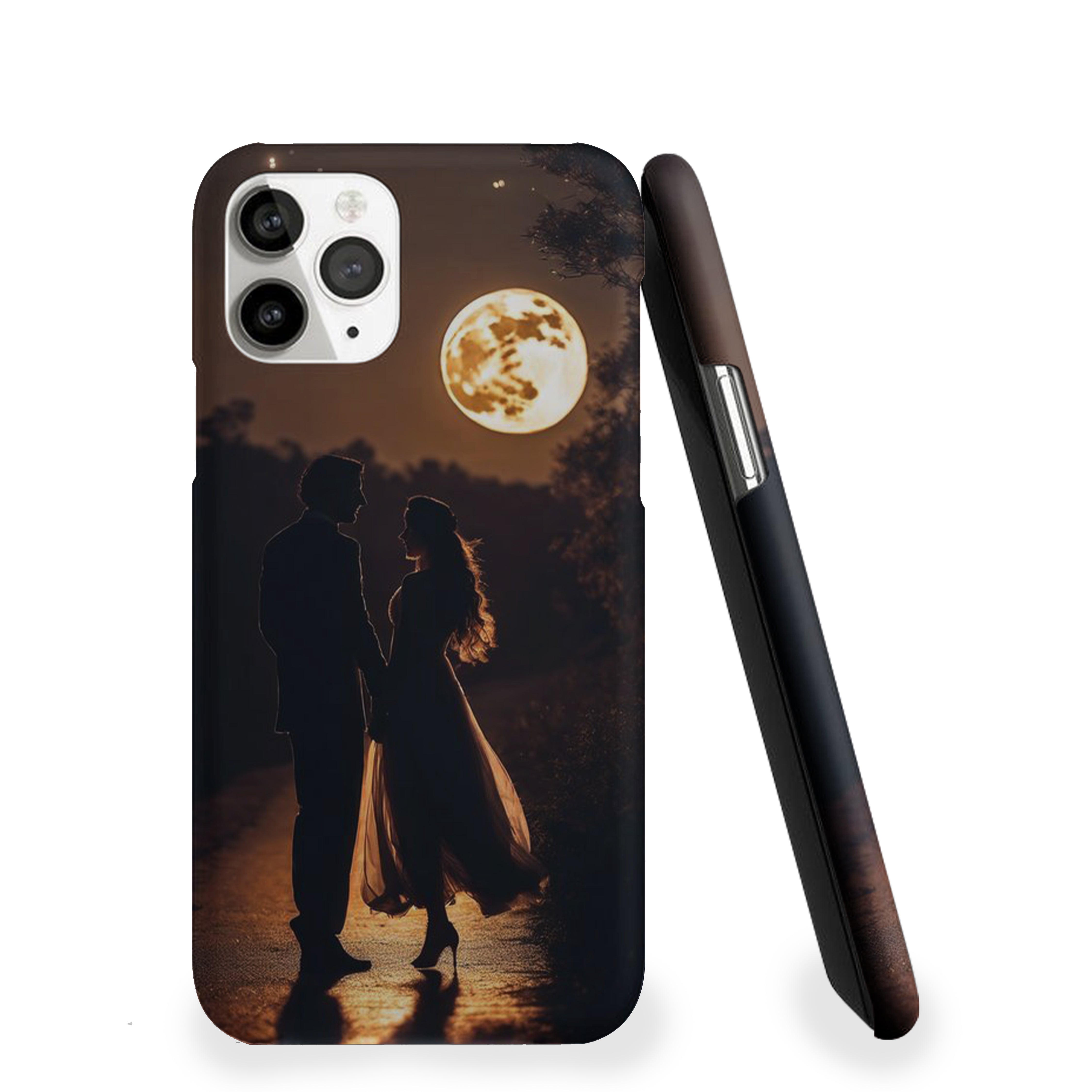Golden Moonlit Stroll Girls Phone Cover
