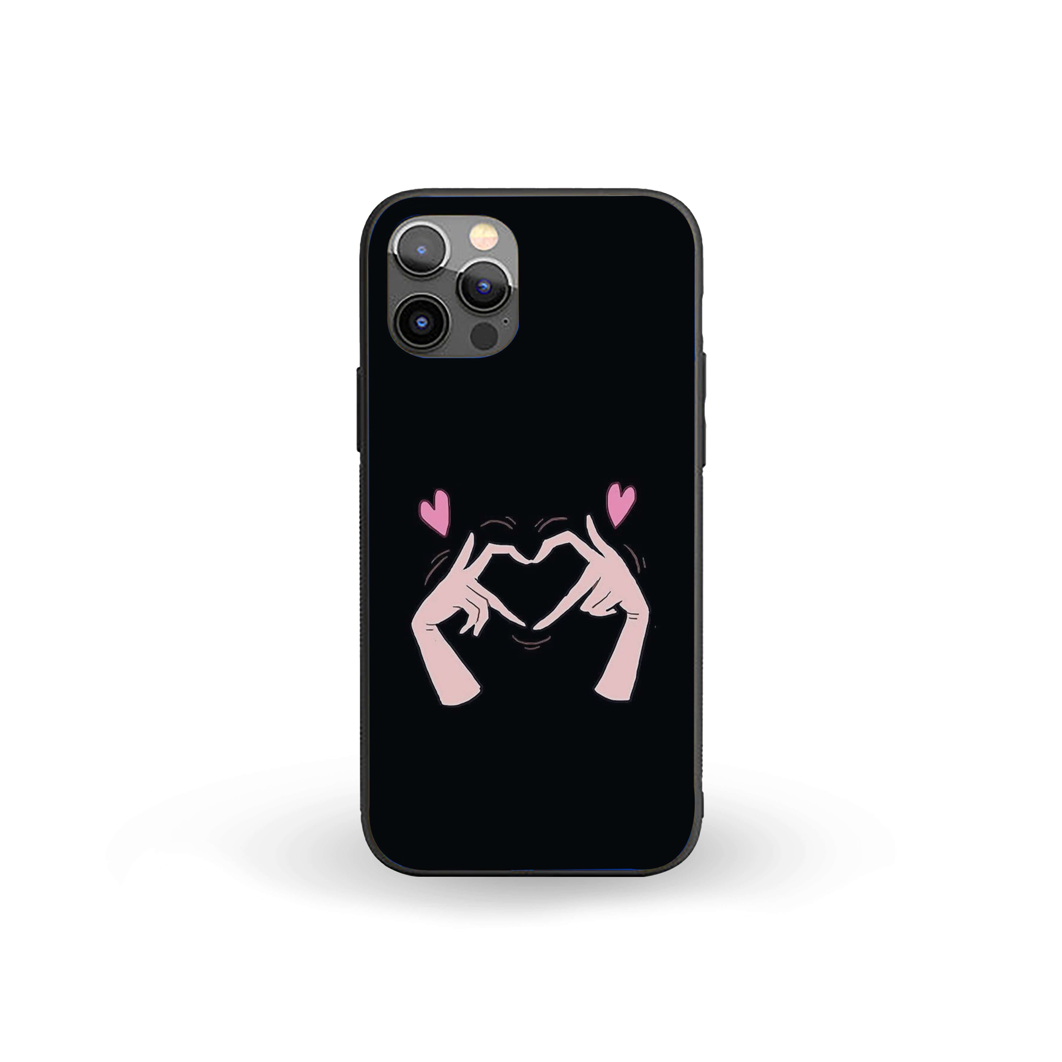 Love Fingers Girls Silicone Armored Phone Case