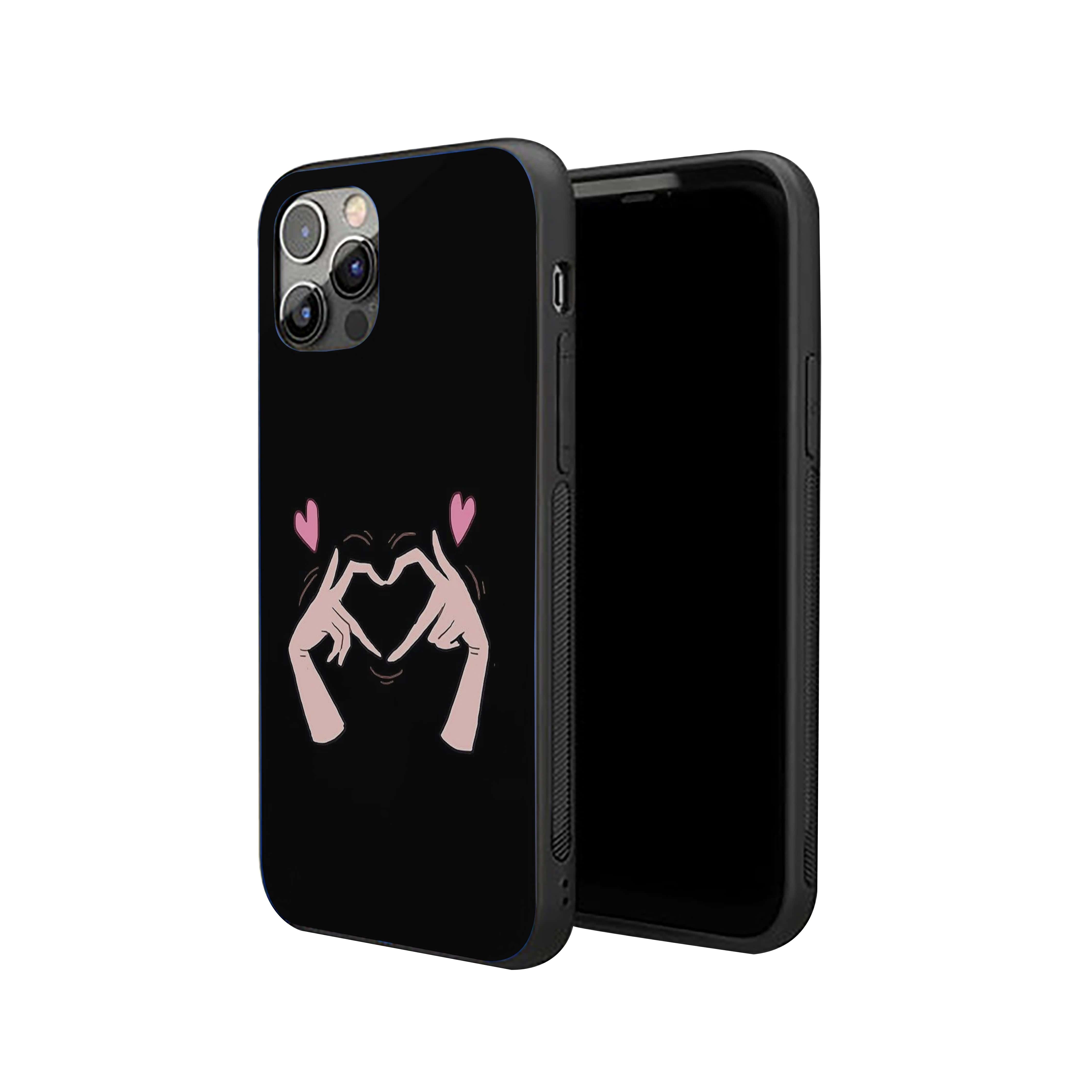 Love Fingers Girls Silicone Armored Phone Case