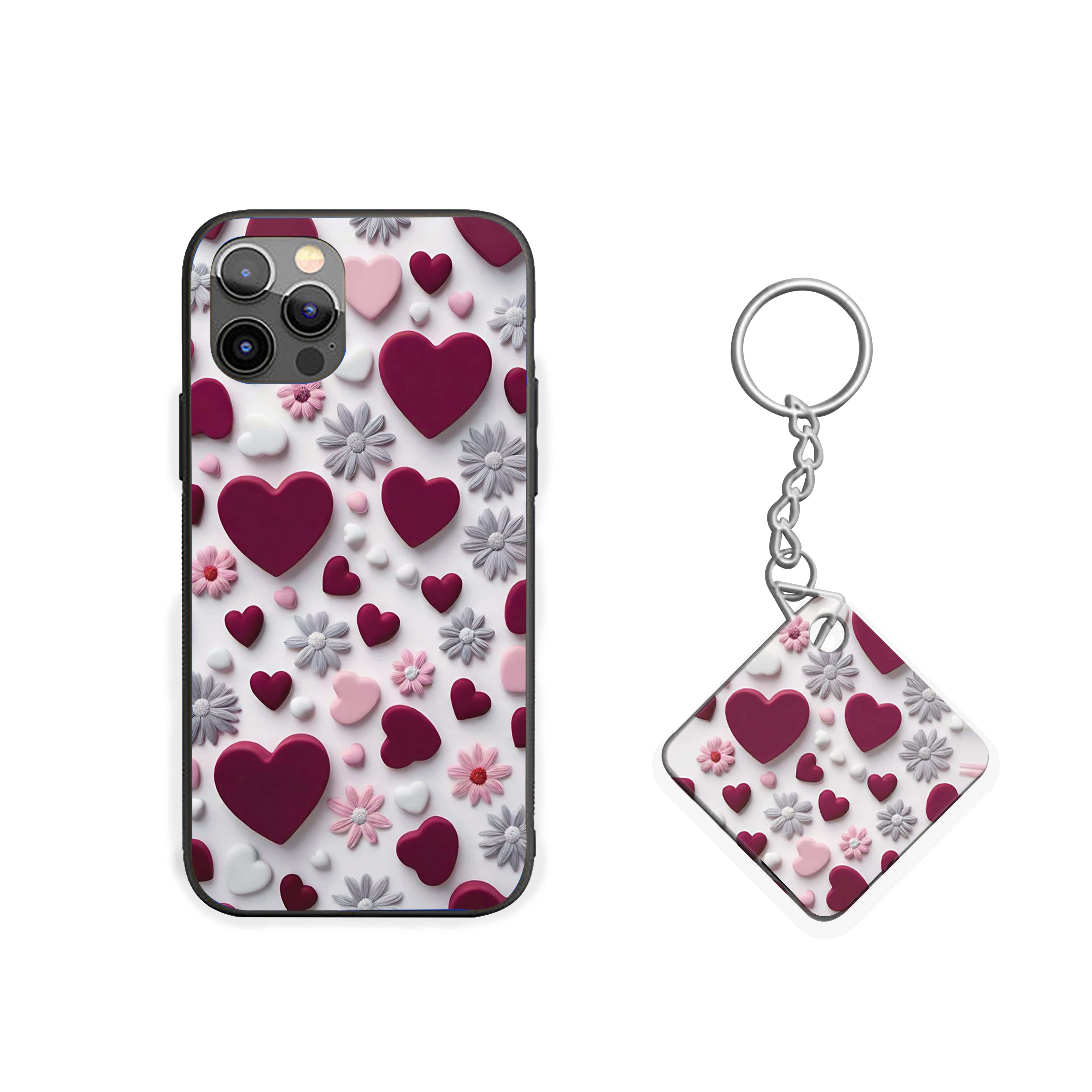 Hearts Floweral Collection Silicone Armored Phone Case