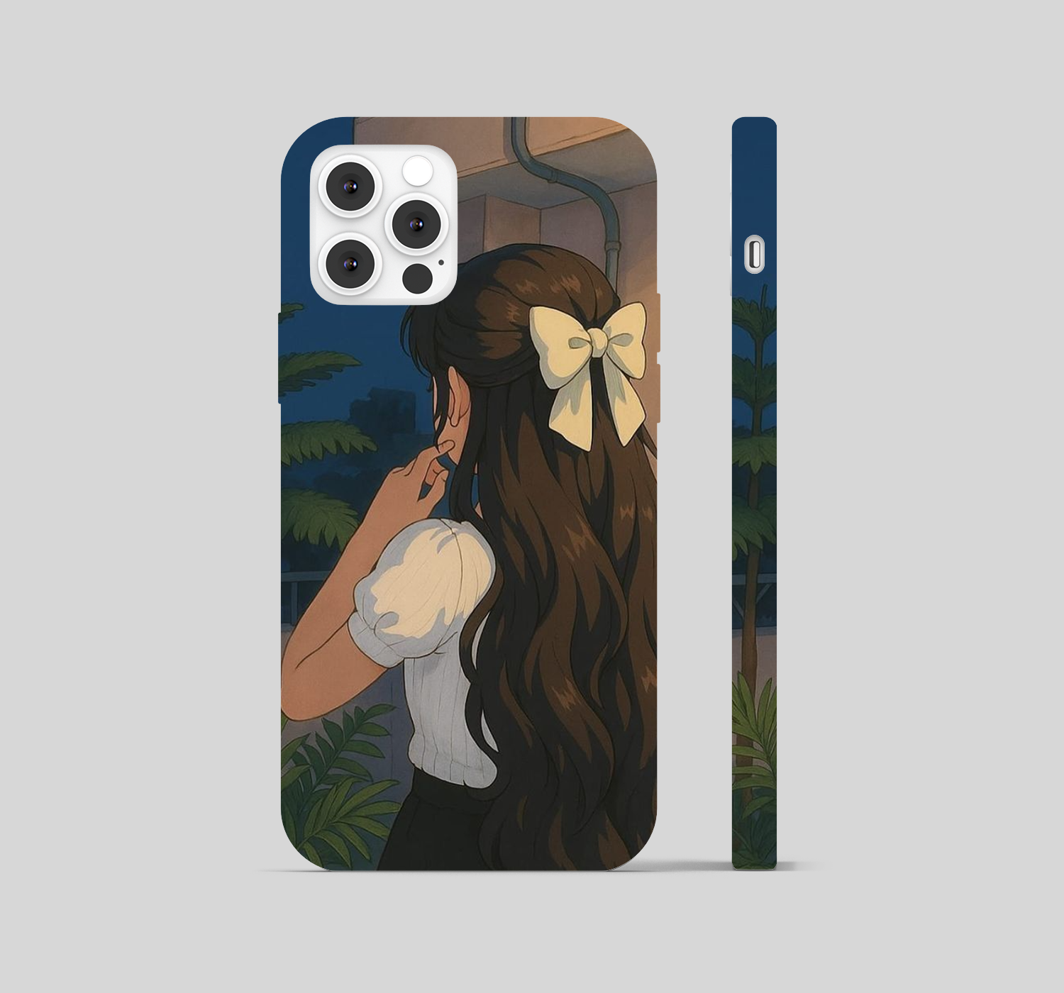 Girl with a Bow Phone Cover