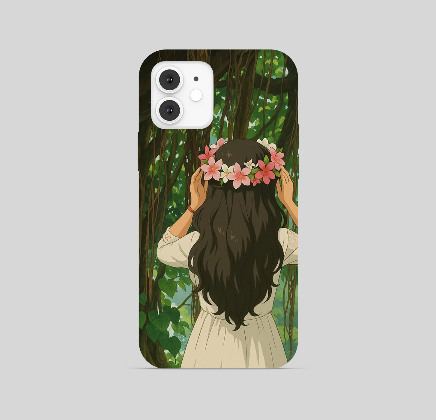Girl with Plumeria Phone Cover