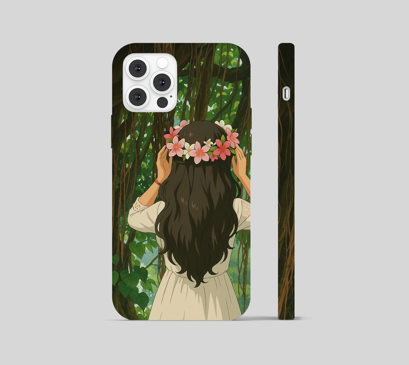 Girl with Plumeria Phone Cover