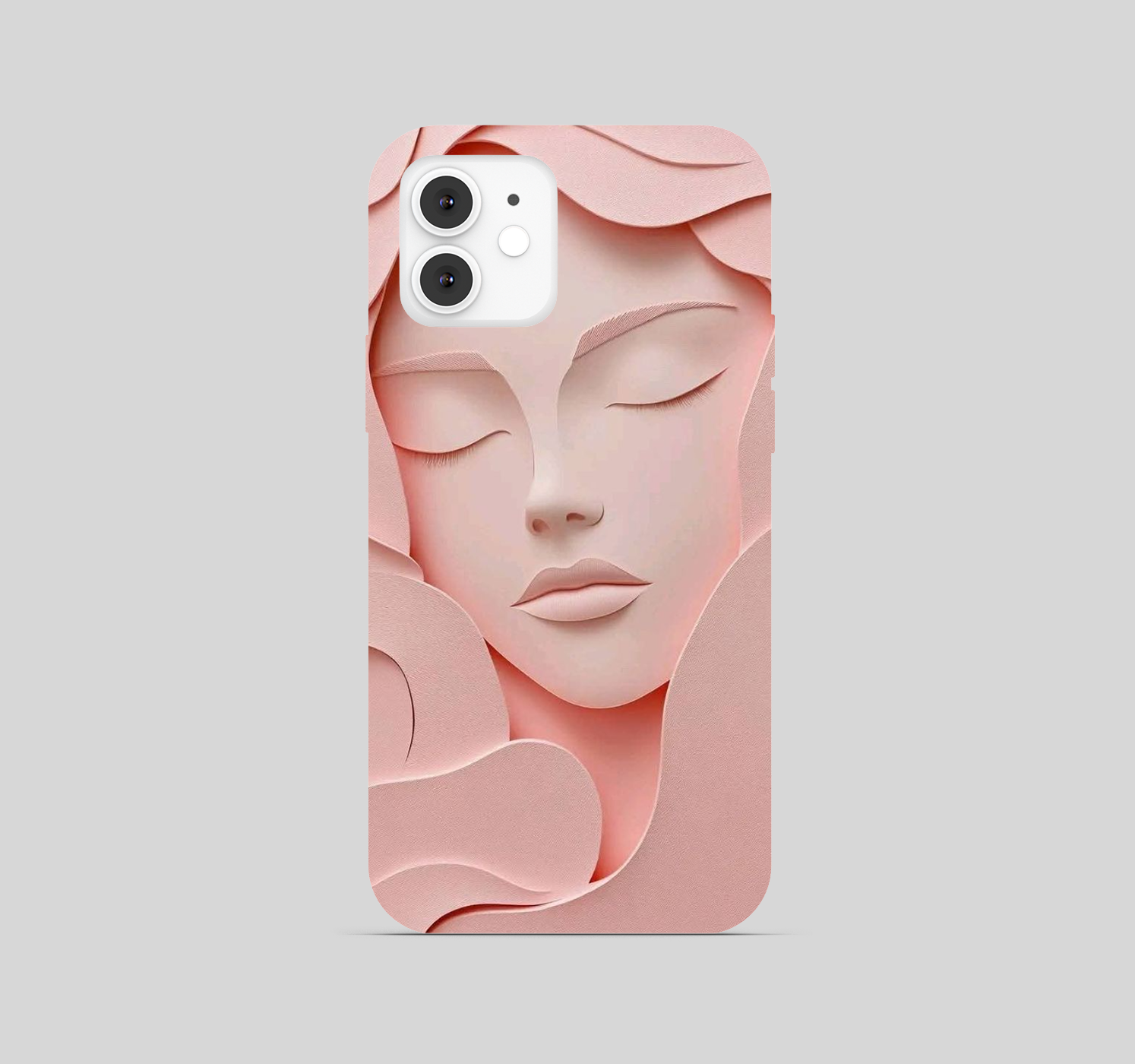 Cute Girl Painting Pink Theme Phone Cover