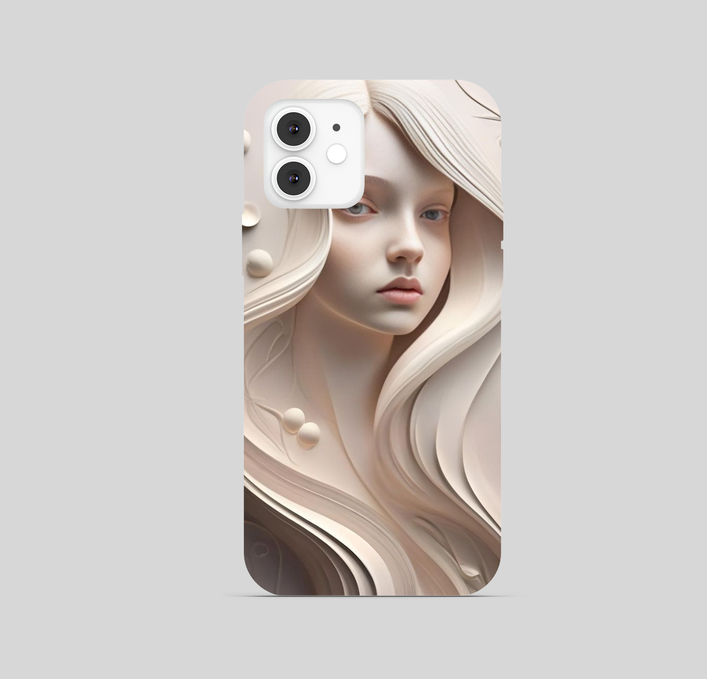 Cute Girl Painting Theme Phone Cover