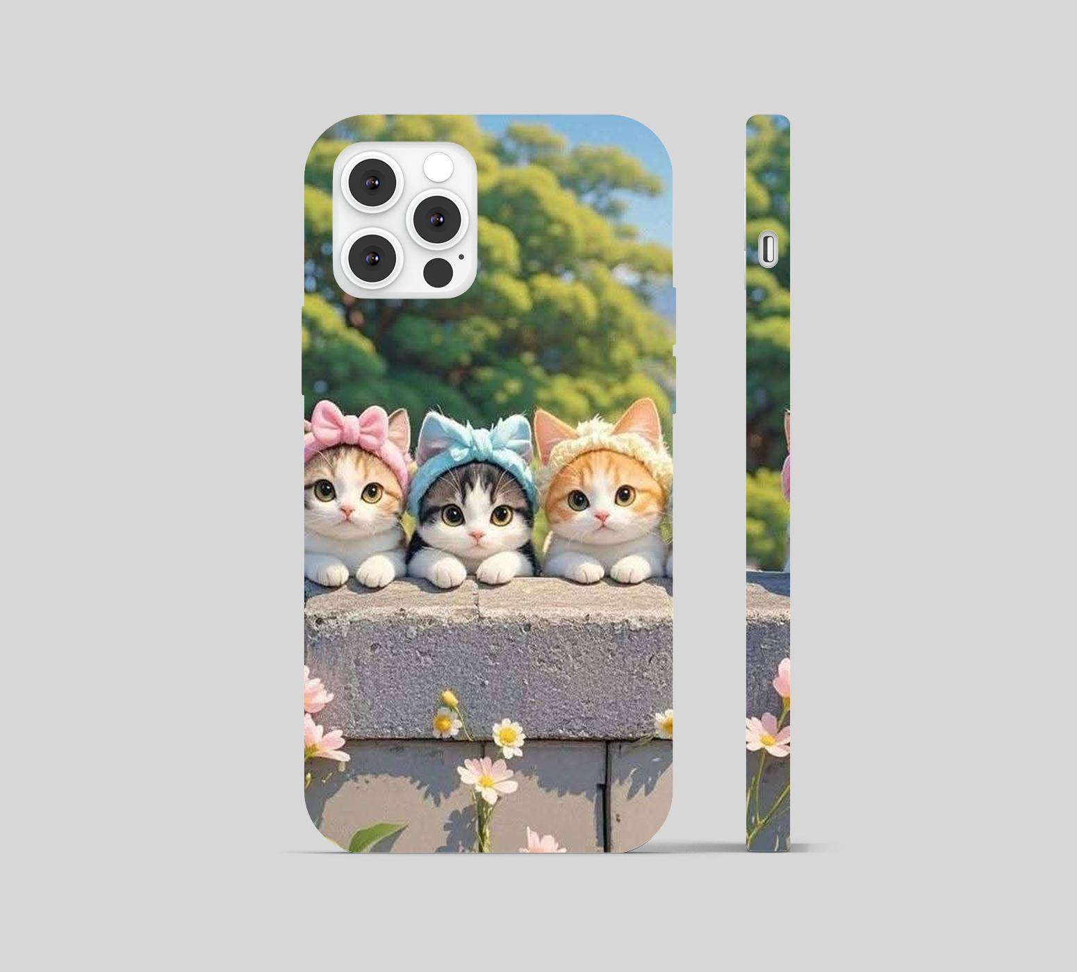 Cute Cat Theme Phone Cover