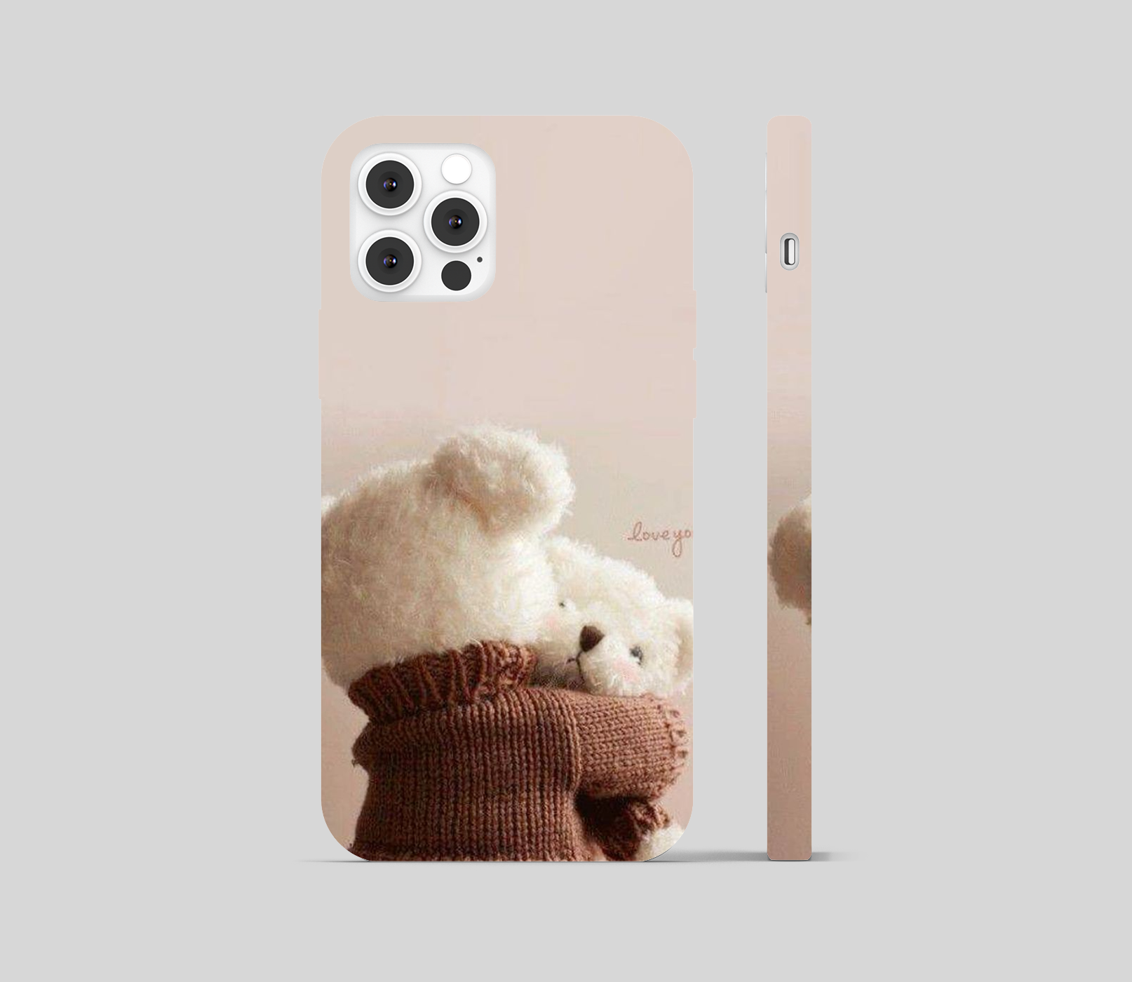 Cute Teddy Theme Phone Cover