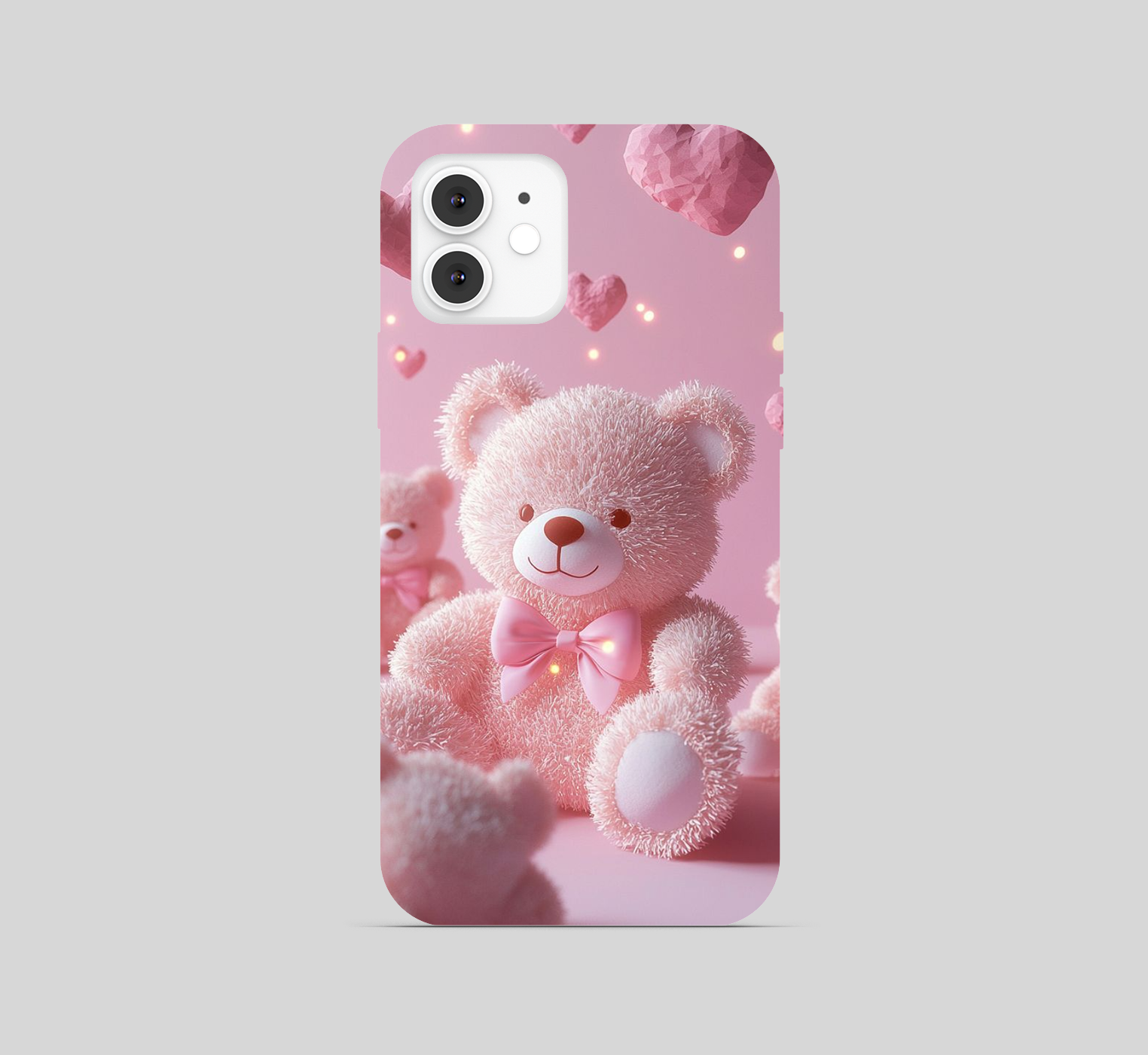 Cute Teddy Theme Phone Cover