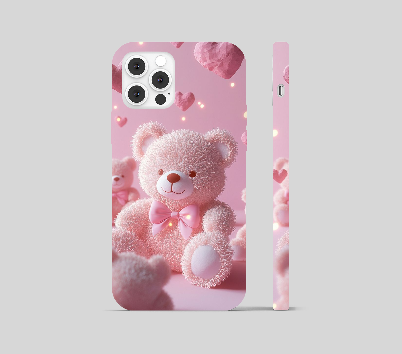 Cute Teddy Theme Phone Cover