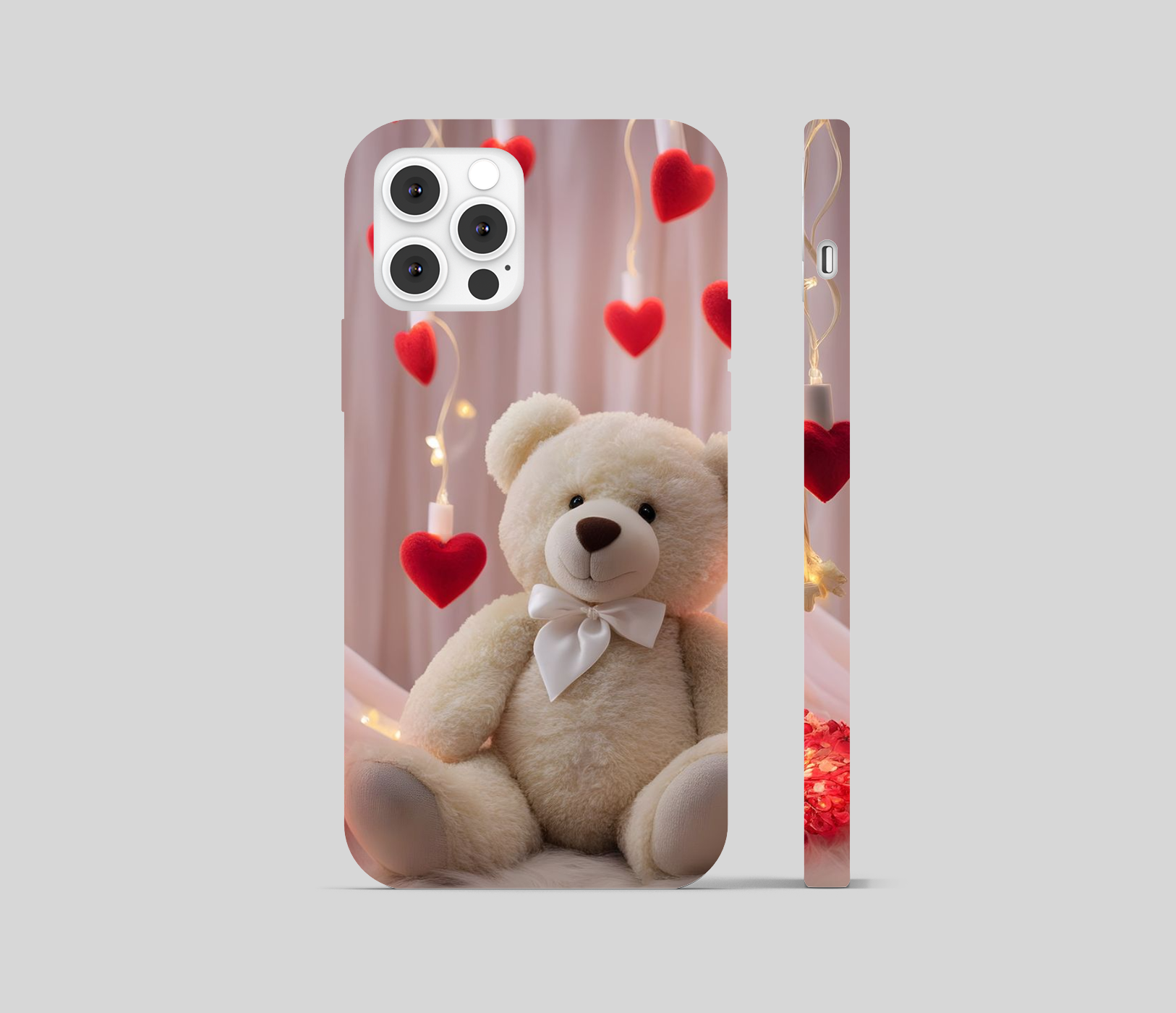 Cute Teddy Theme Phone Cover