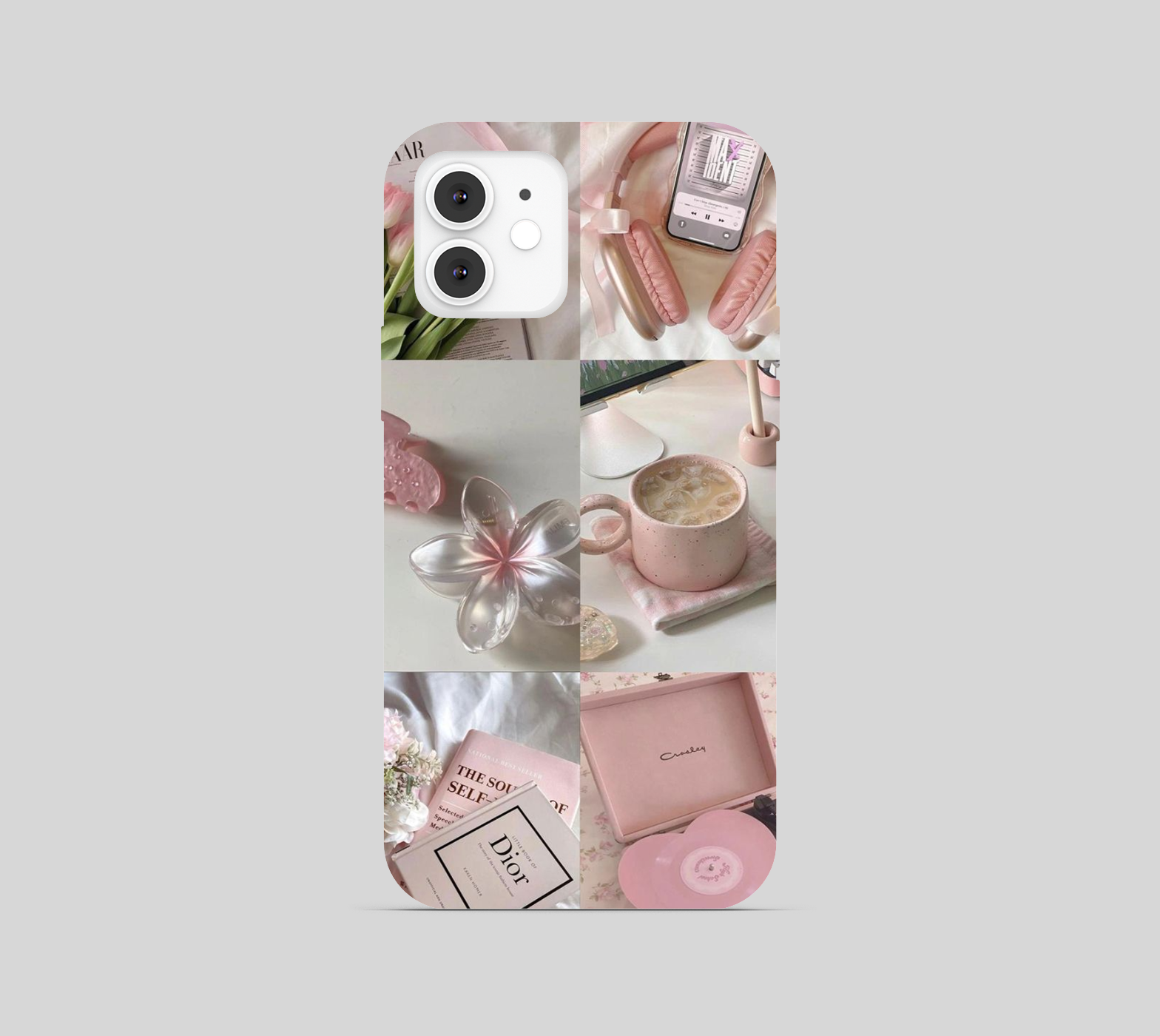 Cute Girls Collage Pink Theme Phone Cover