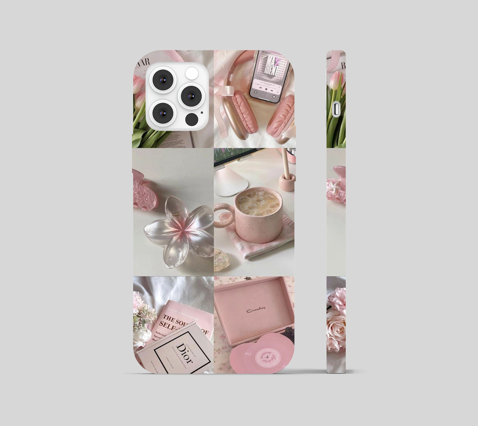 Cute Girls Collage Pink Theme Phone Cover