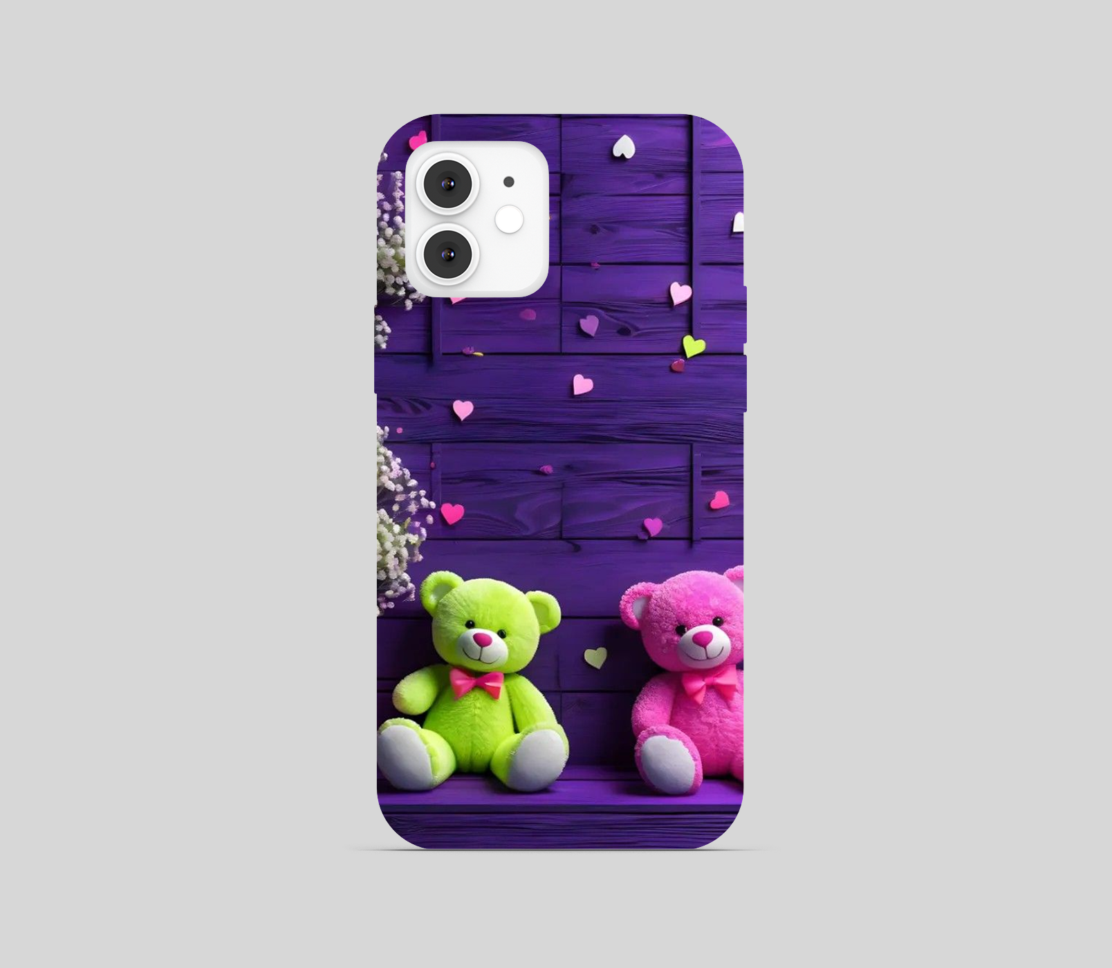 Cute Teddy Theme Phone Cover