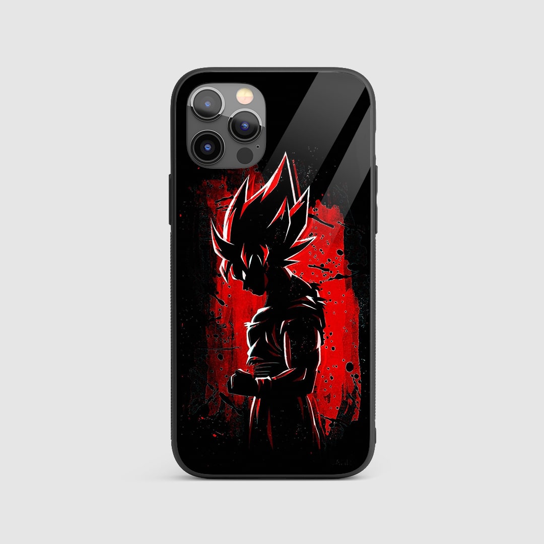 Goku Red Silicone Armored Phone Case