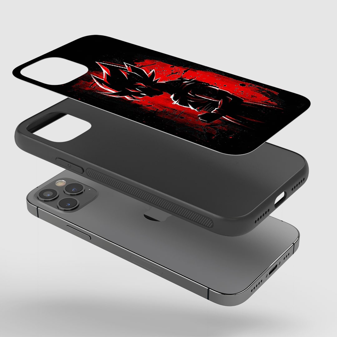 Goku Red Silicone Armored Phone Case