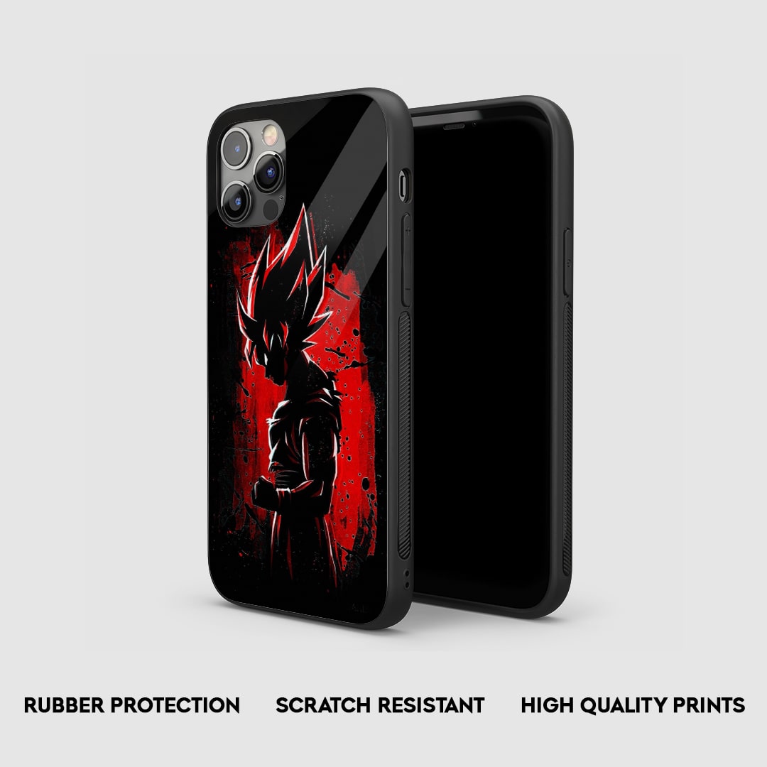 Goku Red Silicone Armored Phone Case