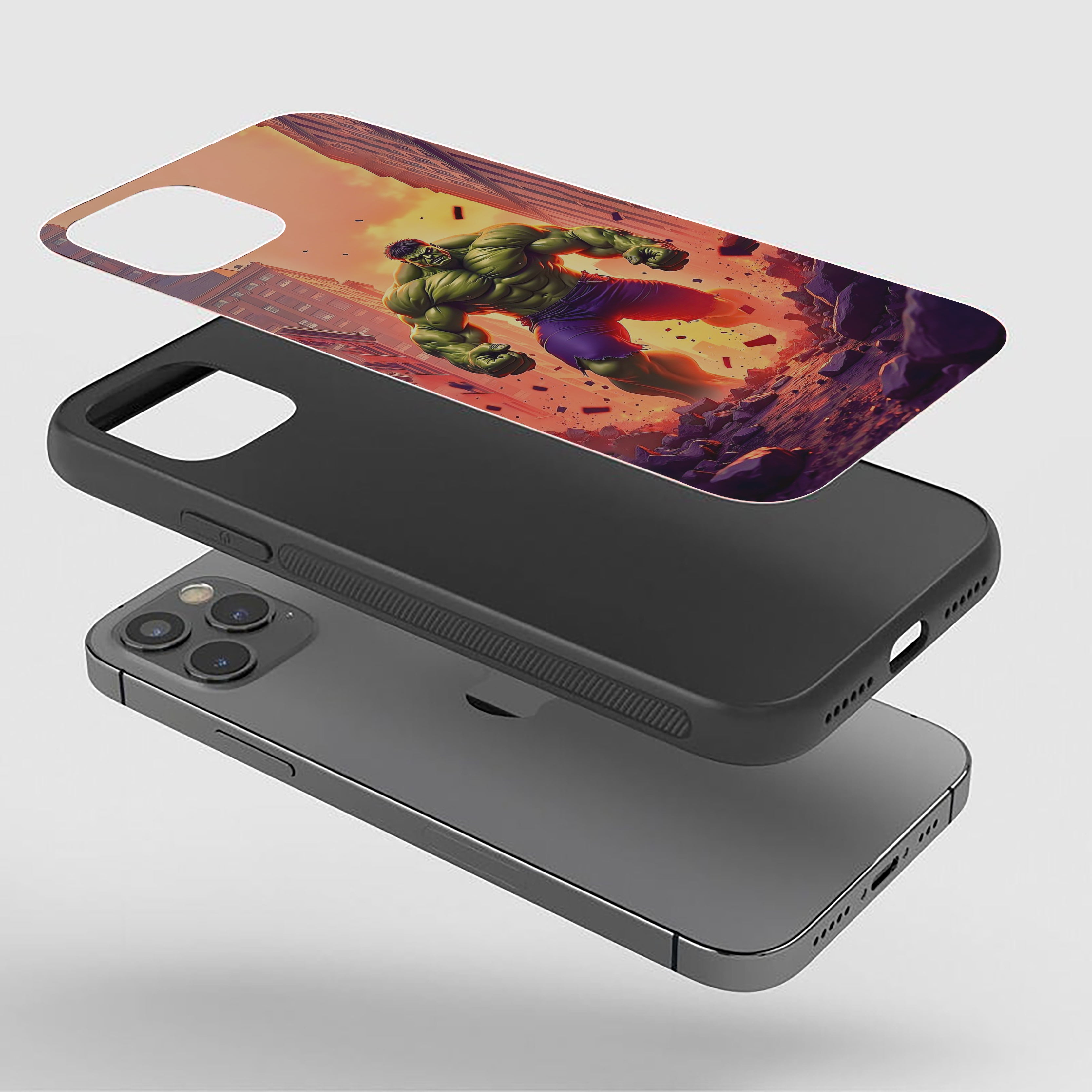 Here Comes Hulk Silicone Armored Phone Case