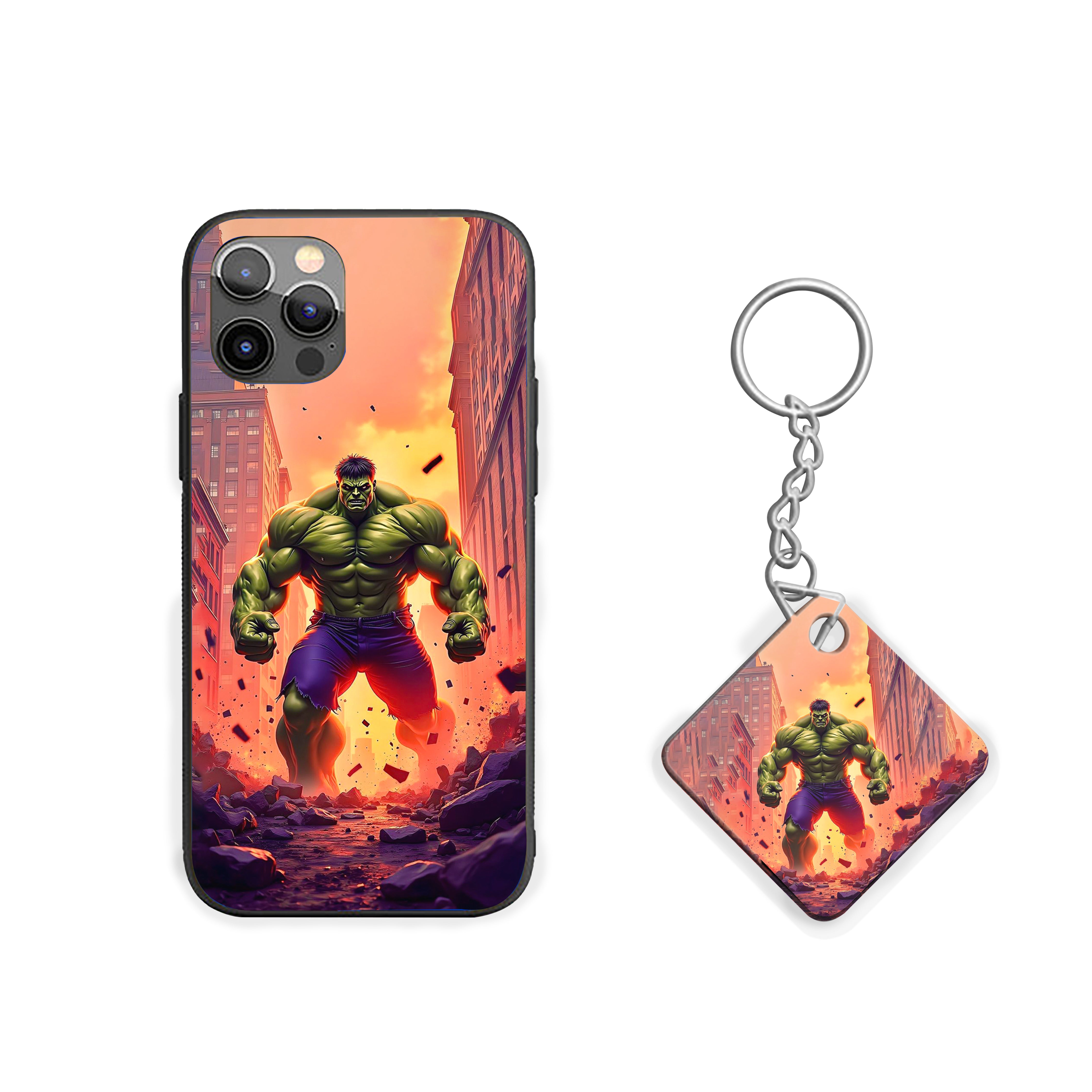 Here Comes Hulk Silicone Armored Phone Case