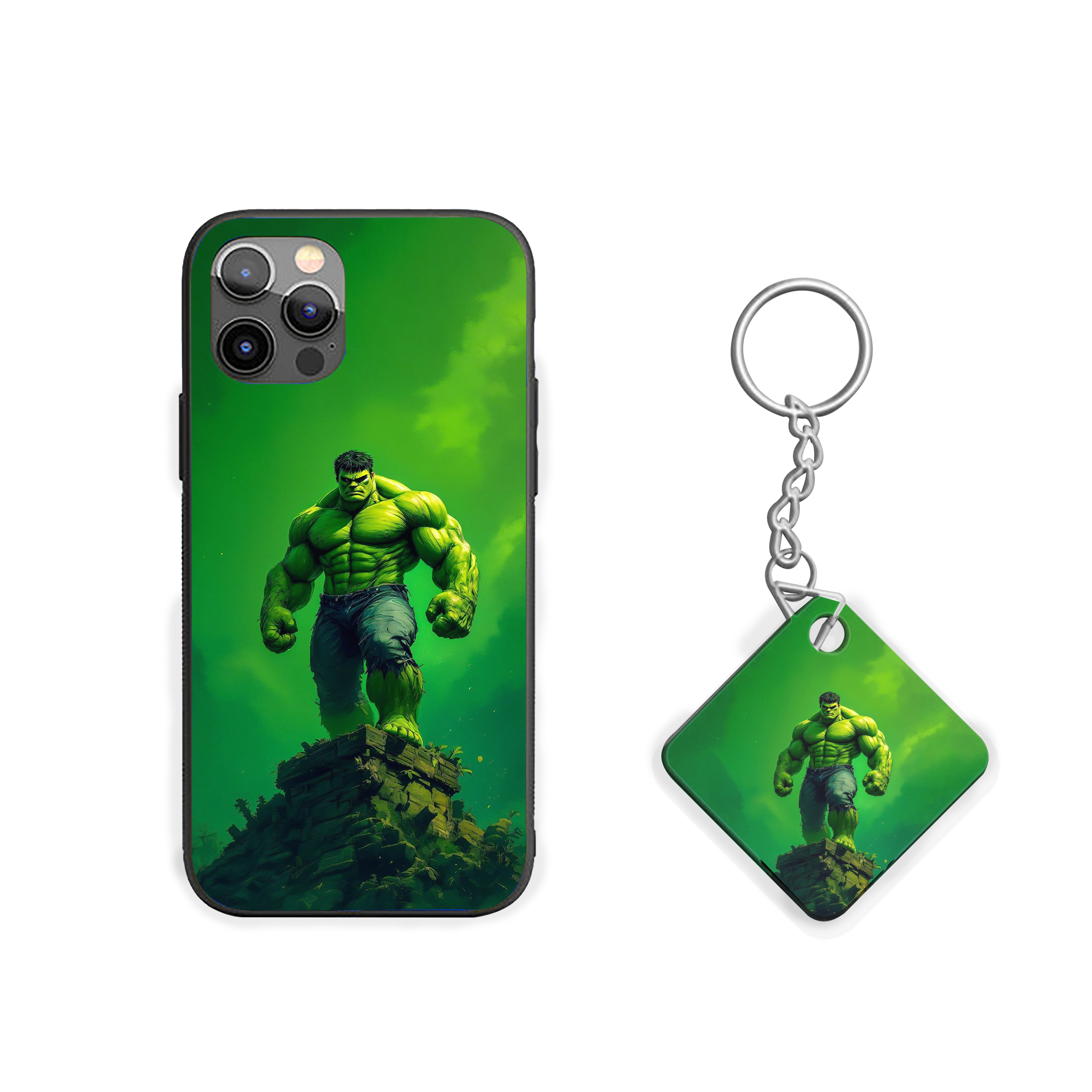 Hulk Green Restraint Silicone Armored Phone Case