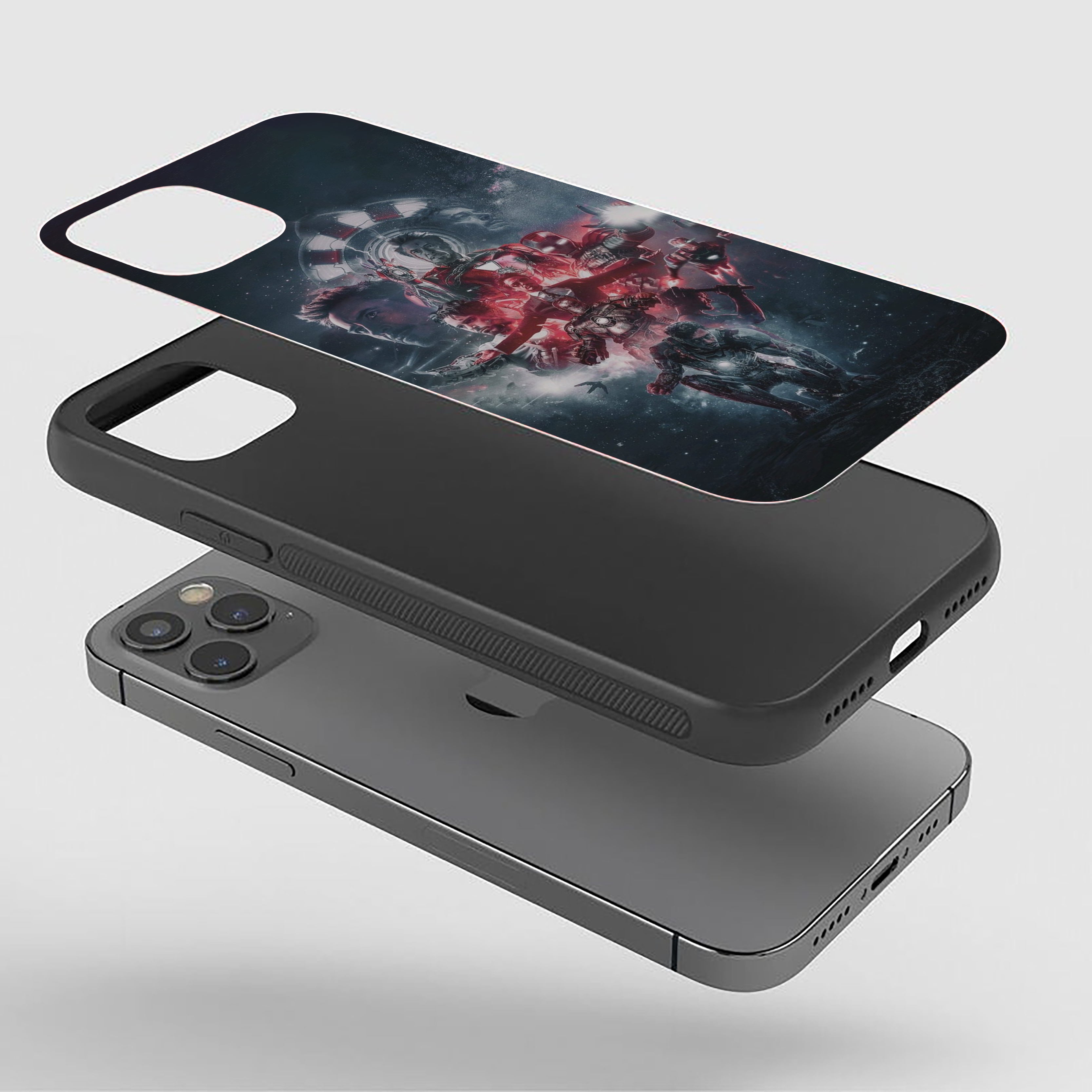 Legends Collide Iron Man Silicone Armored Phone Case
