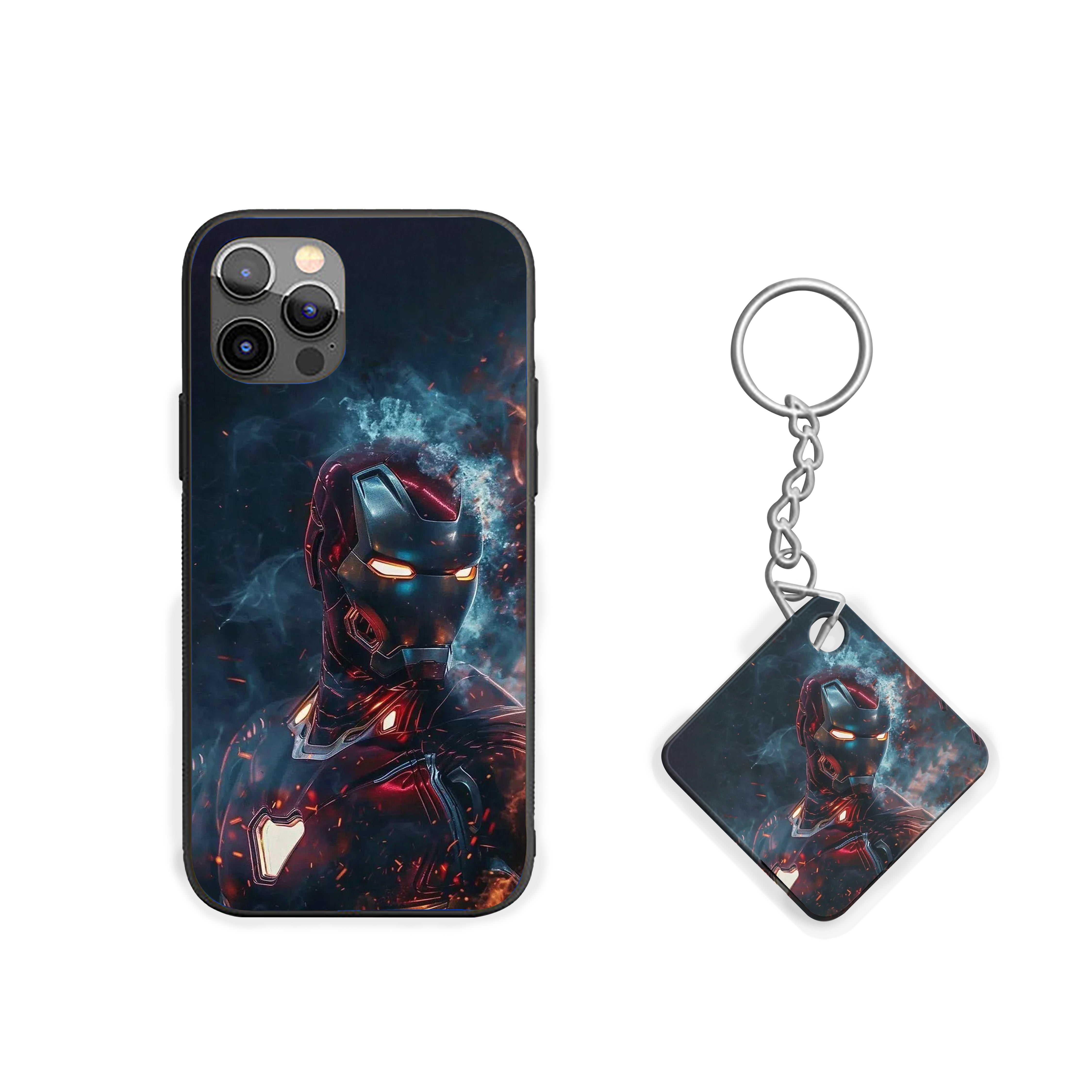 Iron Grid Iron Man Silicone Armored Phone Case