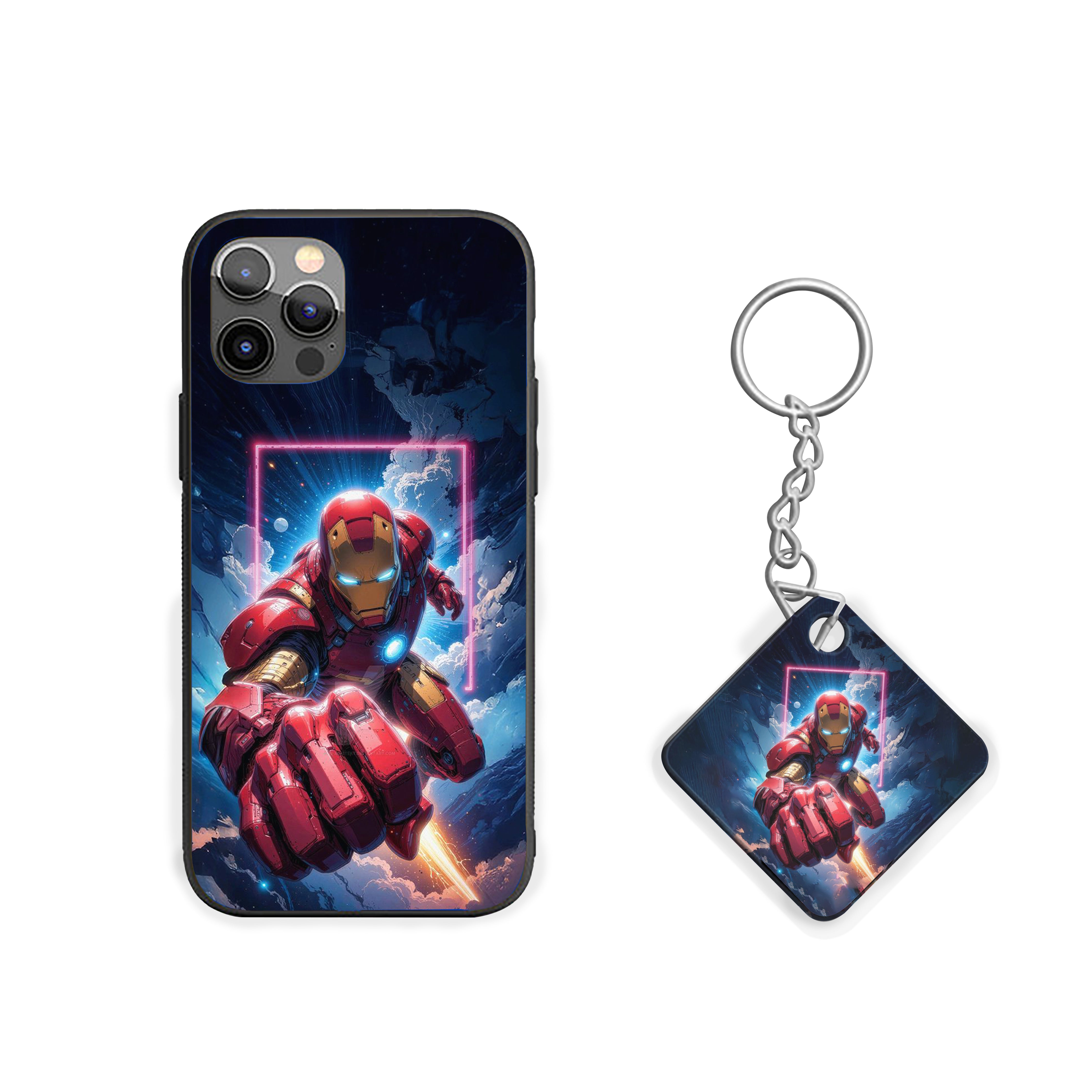 Power Core Iron Man Silicone Armored Phone Case