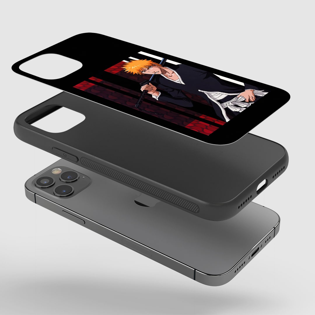 Ichigo Black Silicone Armored Phone Case