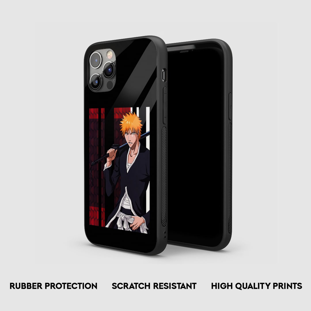 Ichigo Black Silicone Armored Phone Case