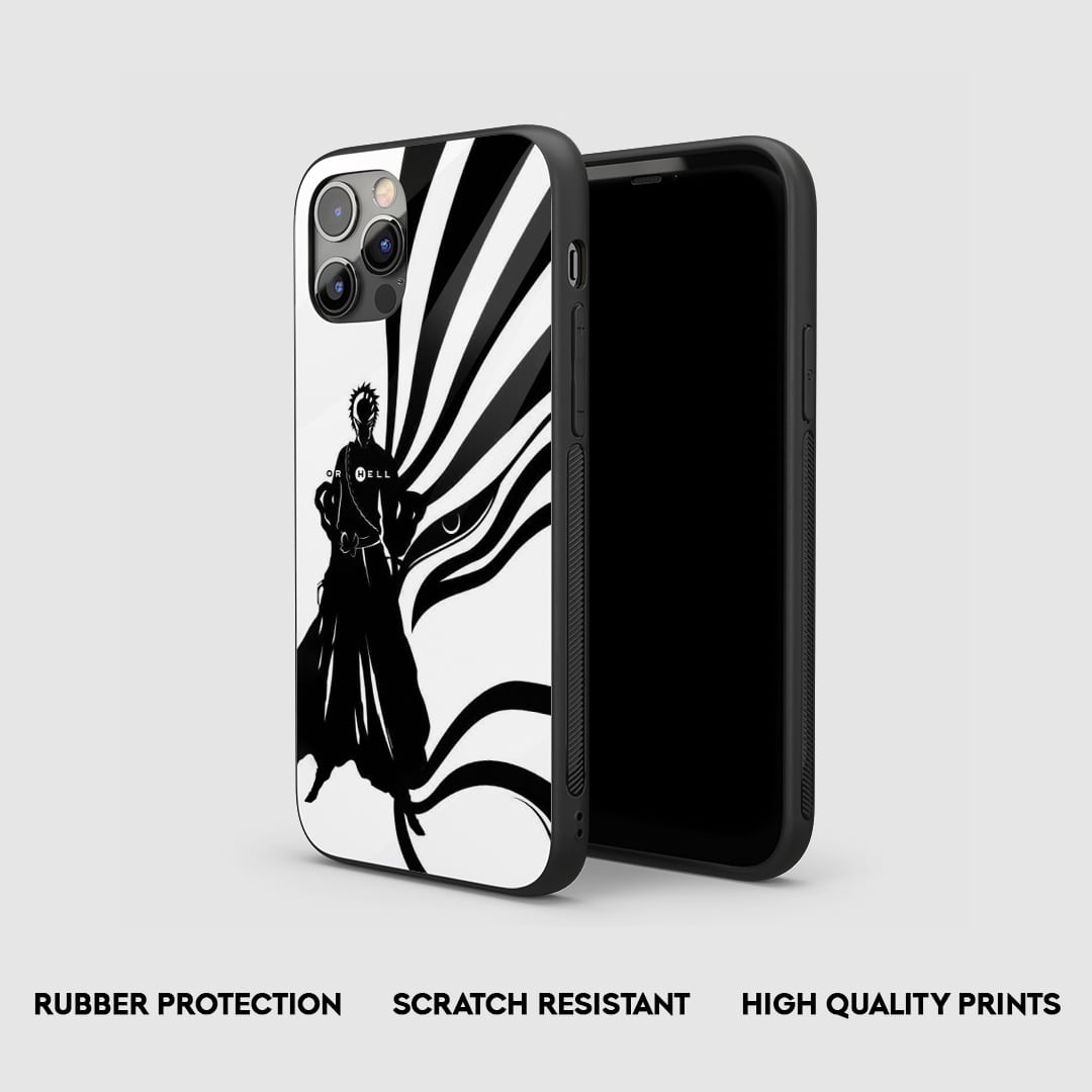 Ichigo White & Black Silicone Armored Phone Case