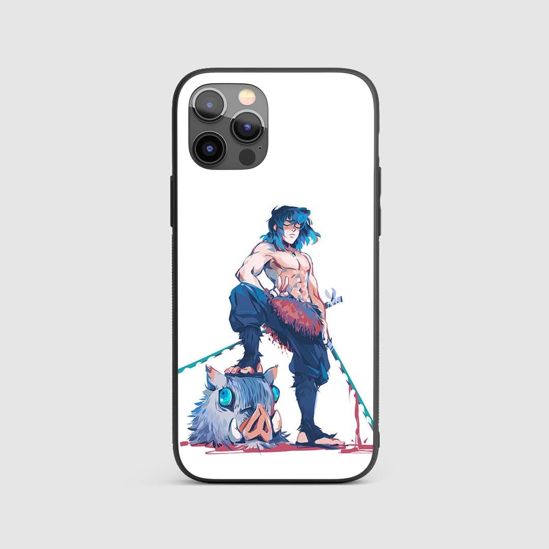 Inosuke Flexing Silicone Armored Phone Case