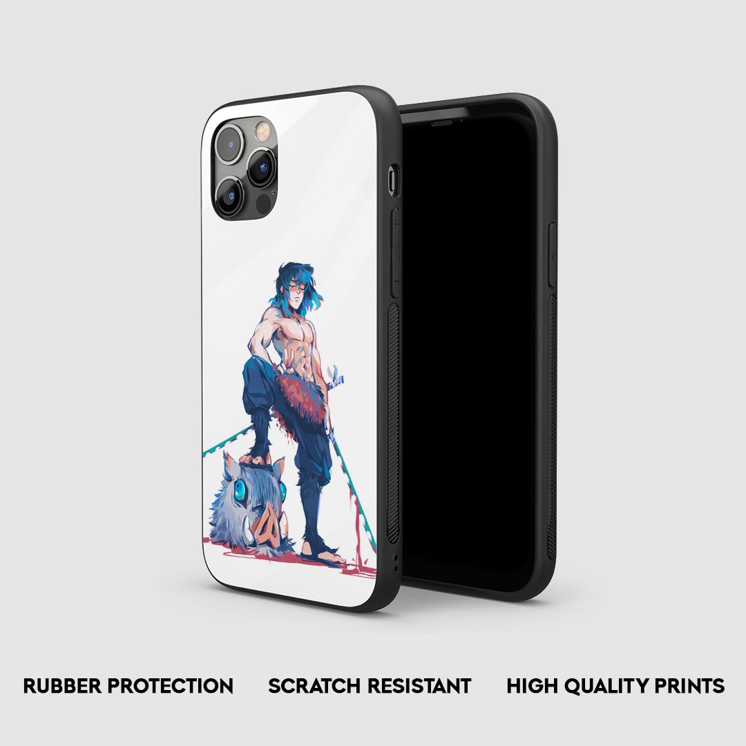 Inosuke Flexing Silicone Armored Phone Case