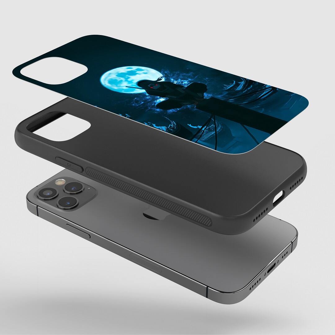 Itachi Blue Moon Silicone Armored Phone Case