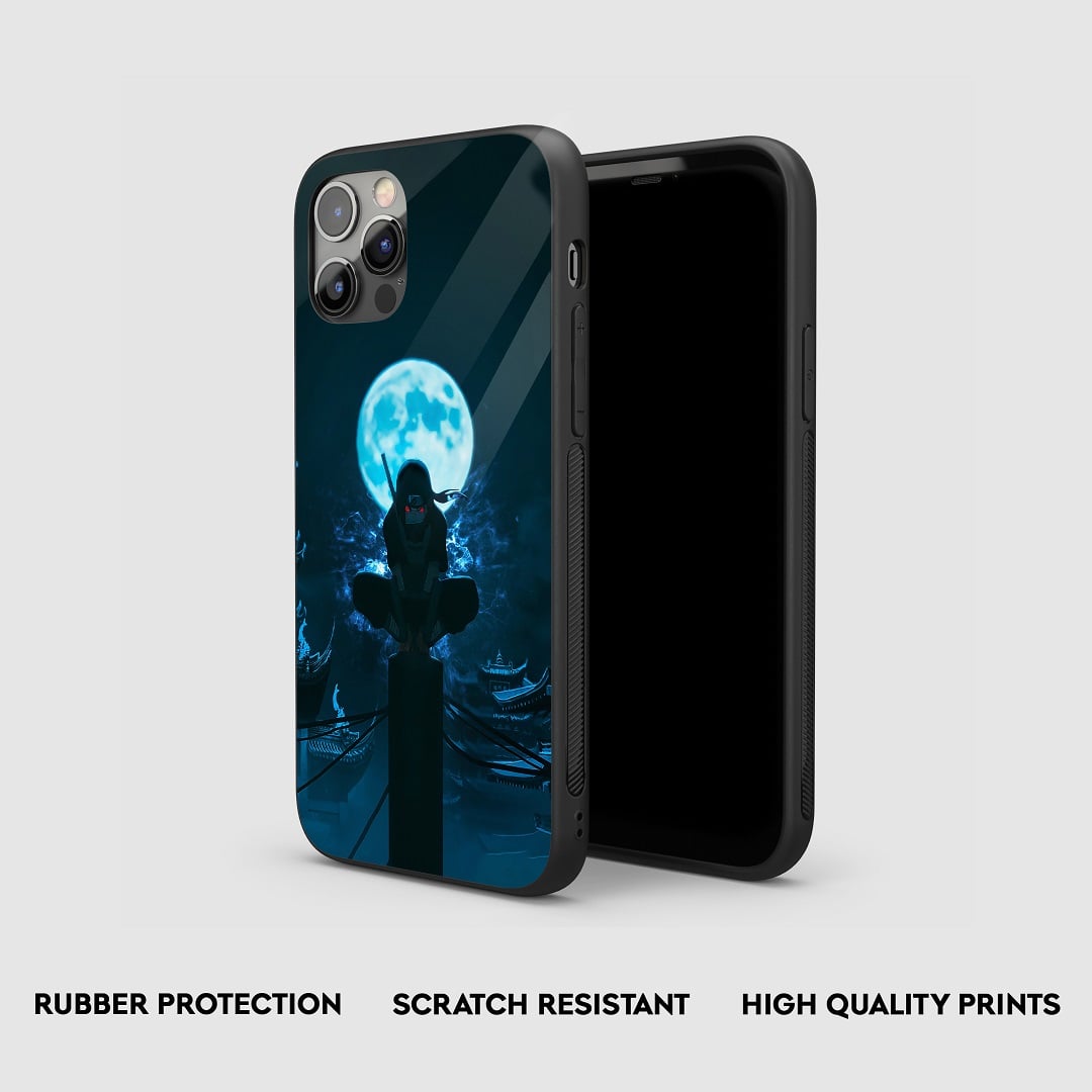 Itachi Blue Moon Silicone Armored Phone Case