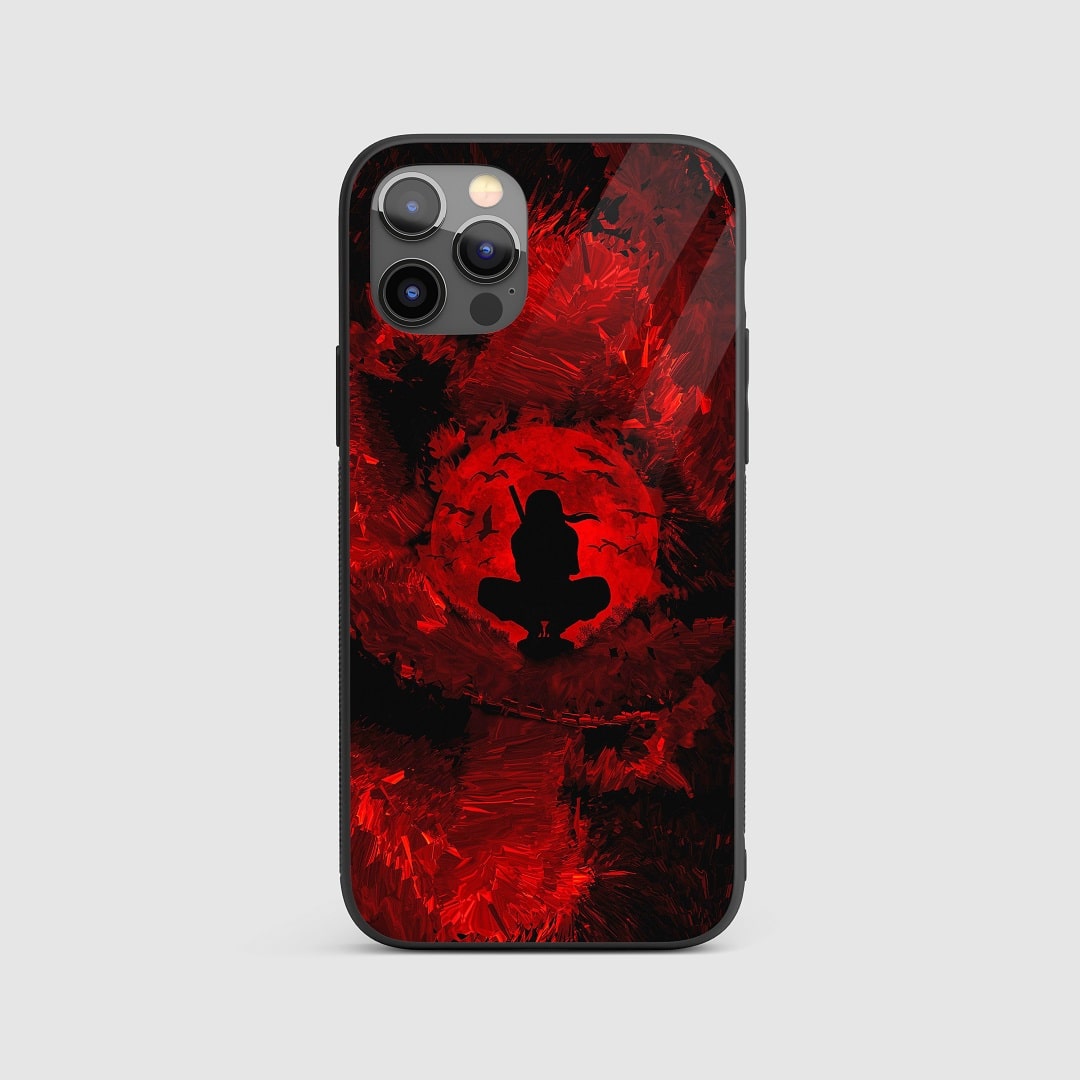 Itachi Red Moon Silicone Armored Phone Case