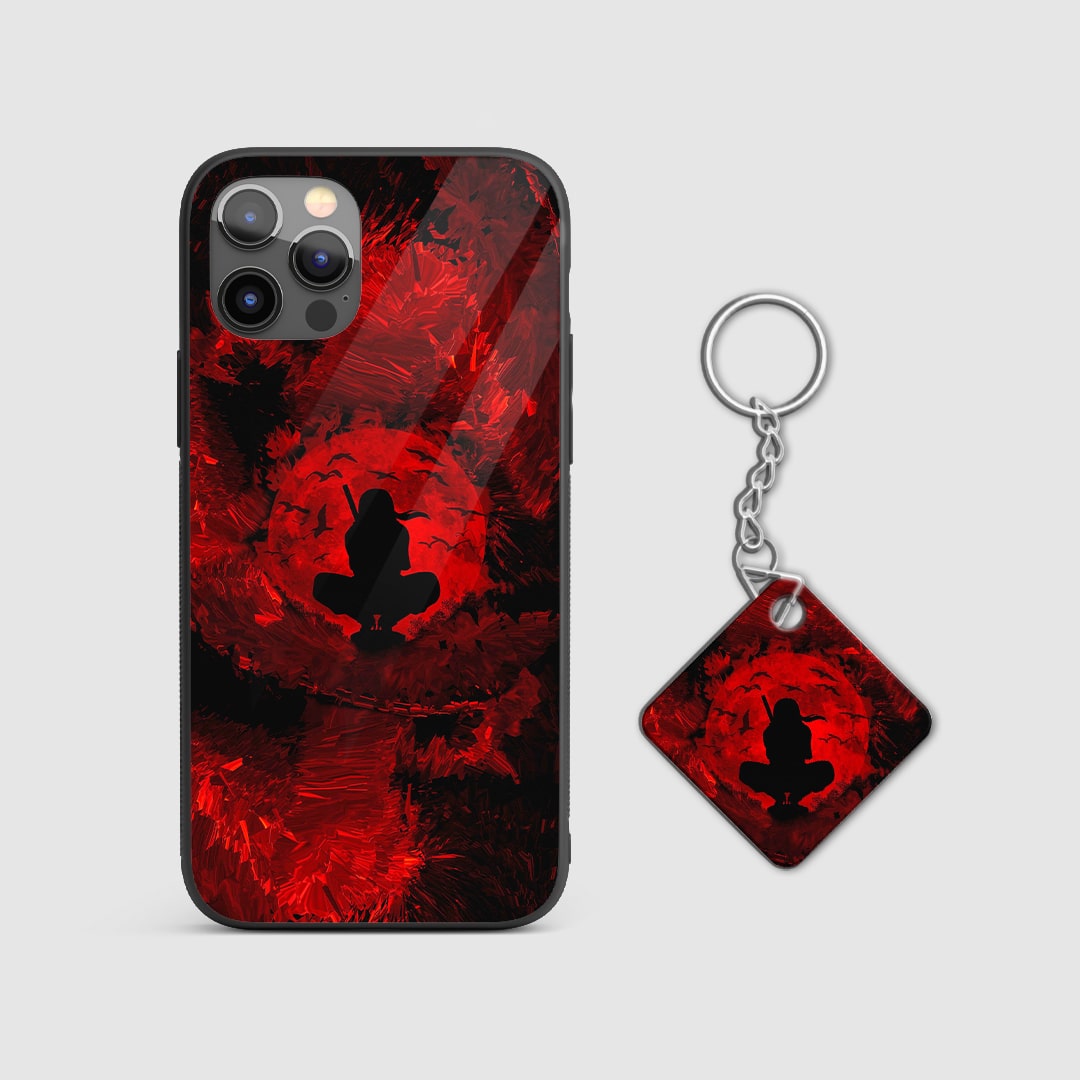 Itachi Red Moon Silicone Armored Phone Case