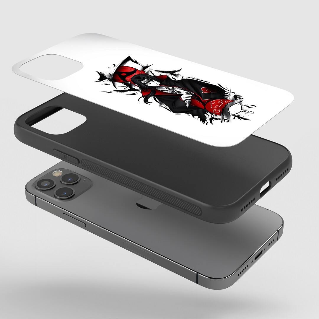 Itachi White Silicone Armored Phone Case