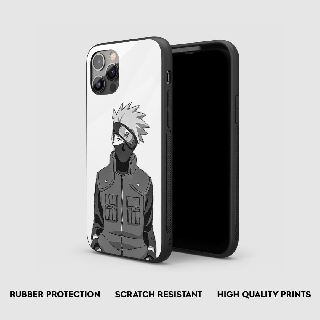 Kakashi White Silicone Armored Phone Case