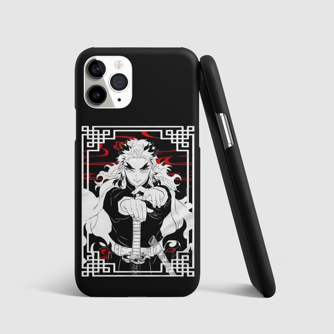 Kyojuro Rengoku Black and White Phone Cover