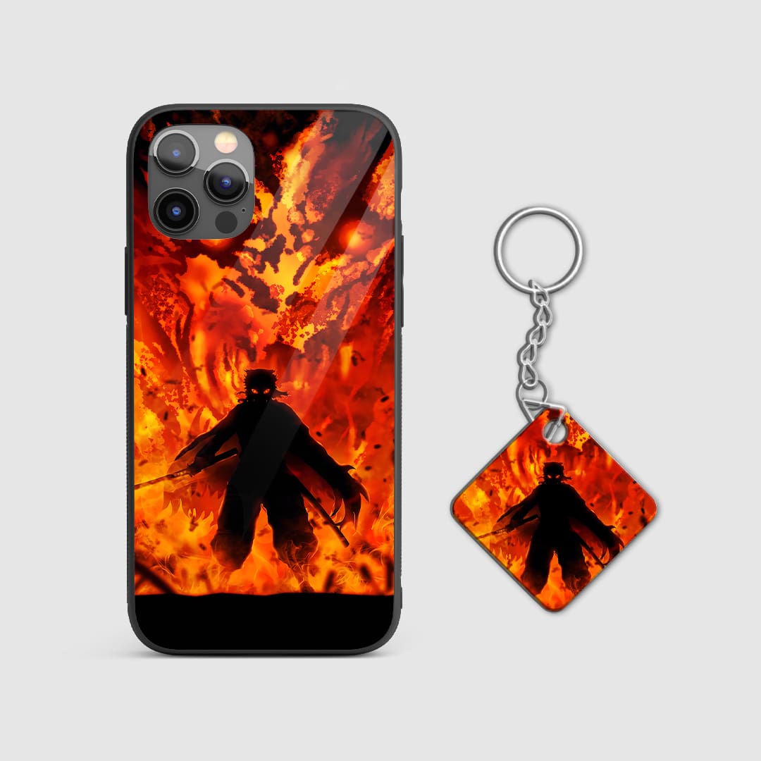 Kyojuro Fire Silicone Armored Phone Case