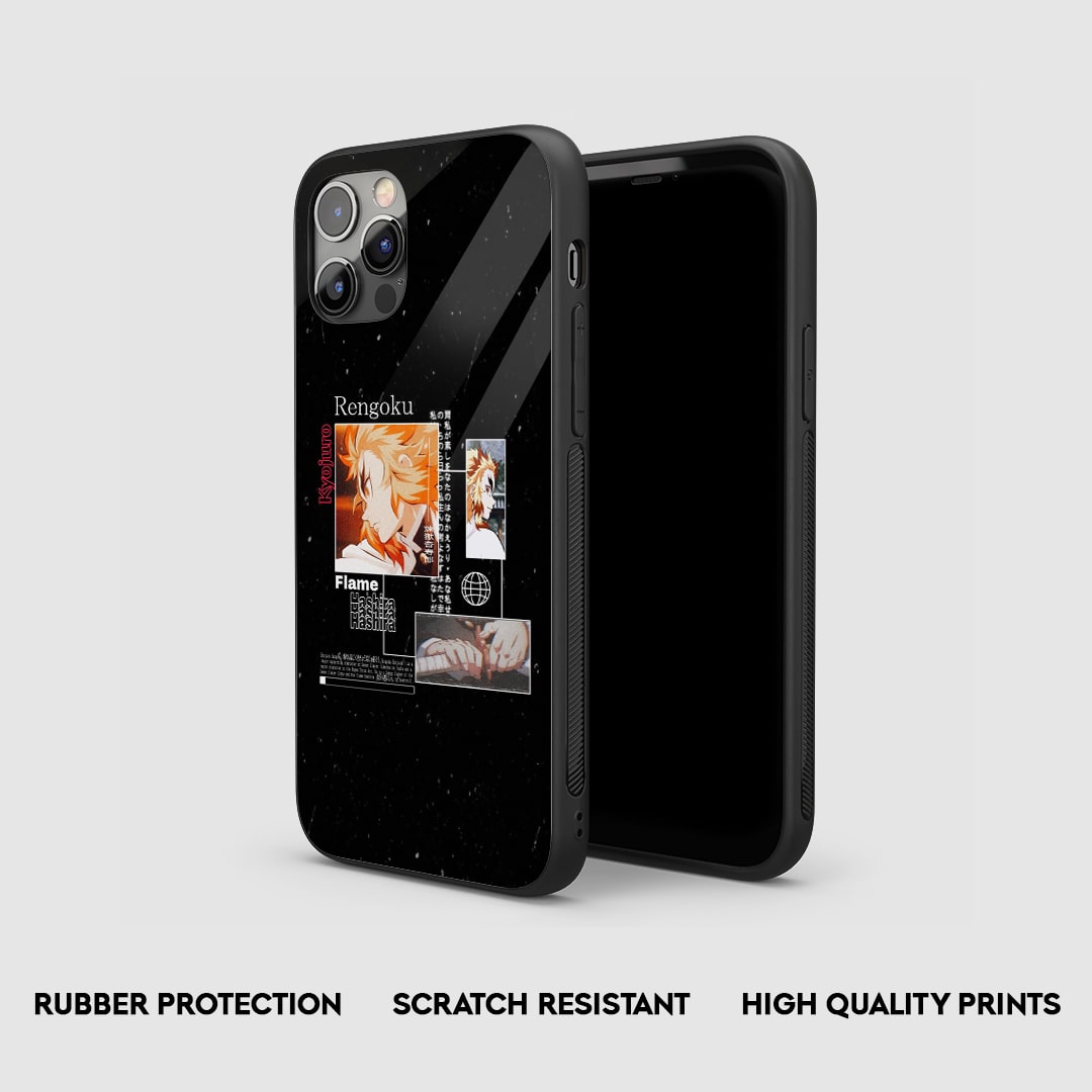 Rengoku Flame Silicone Armored Phone Case