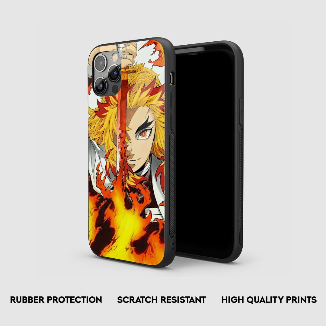 Kyojuro Nichirin Sword Silicone Armored Phone Case