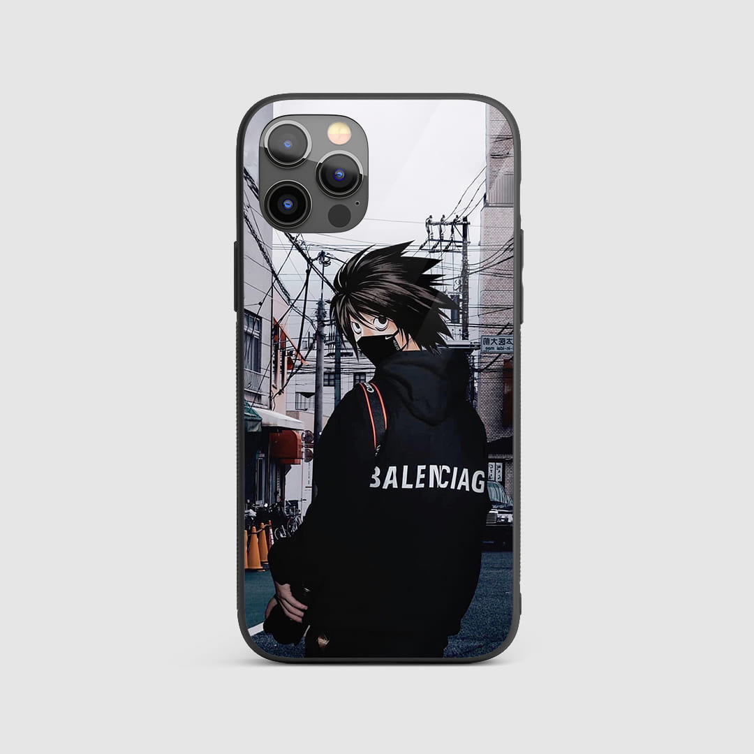 L Graphic Silicone Armored Phone Case