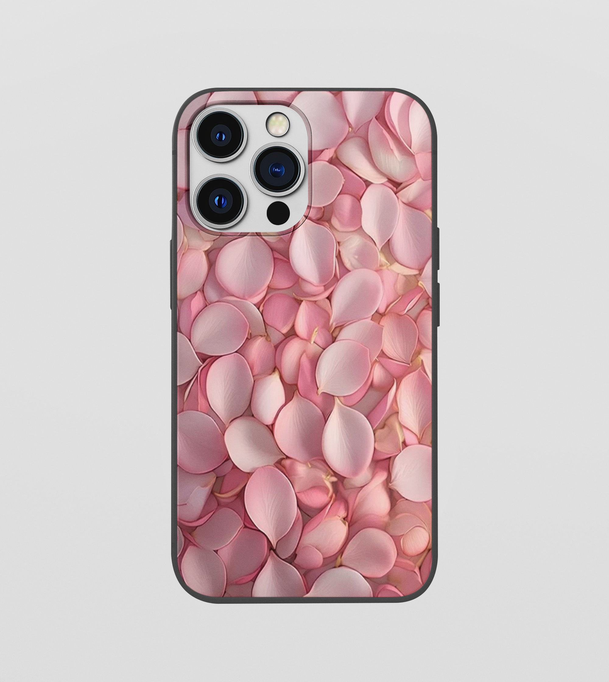 Multi Pink Beautiful Leaf Glossy Silicone Mobile Case