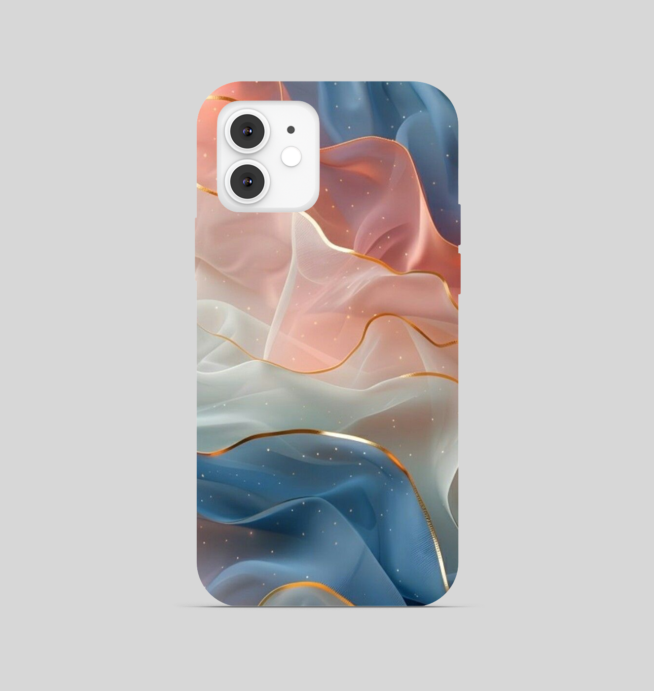 Multi Color with Golden Line Phone Cover
