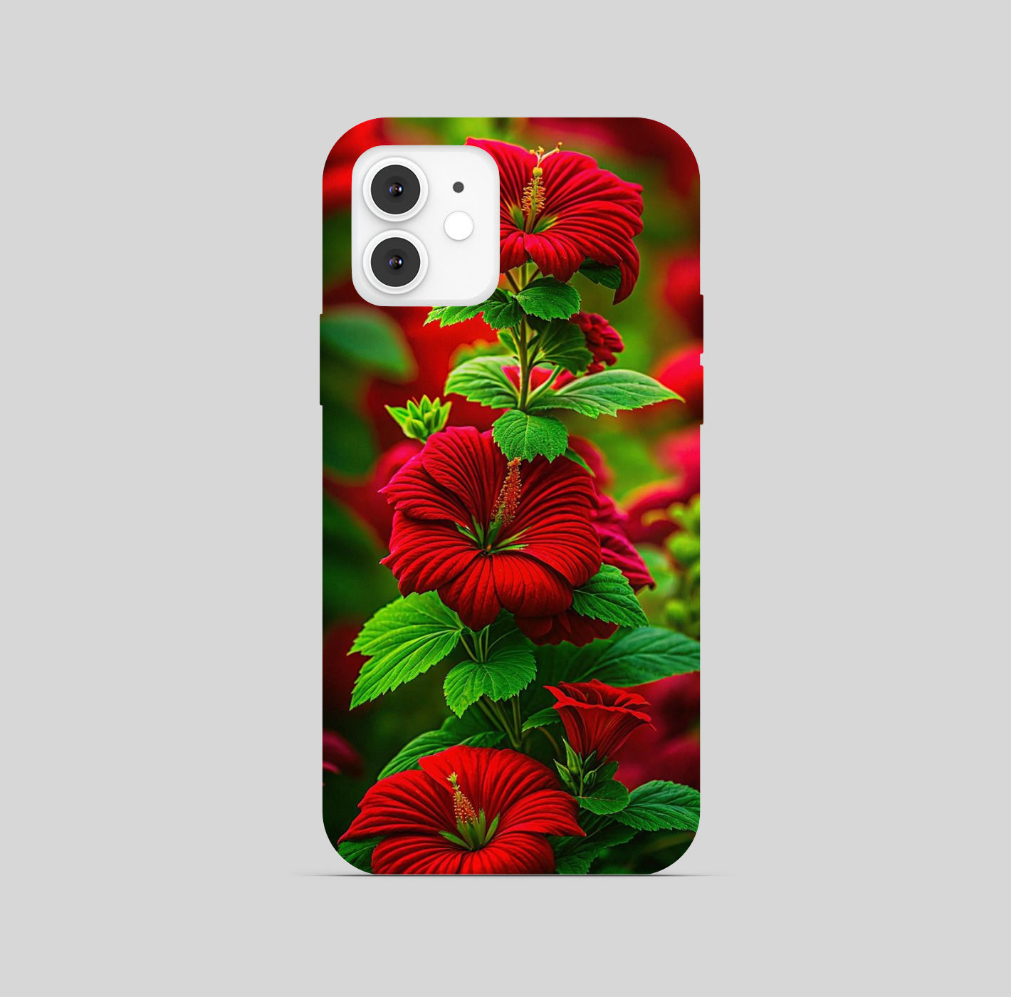 Red Hibiscus Theme Phone Cover