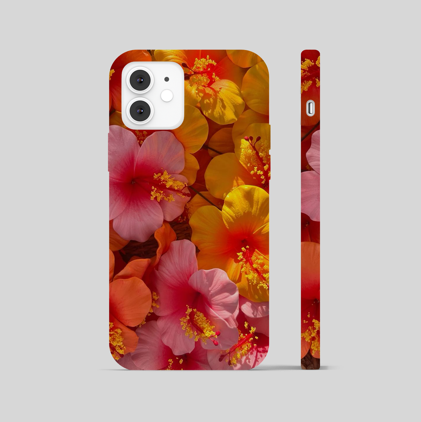 Multi Hawaiian Hibiscus Theme Phone Cover