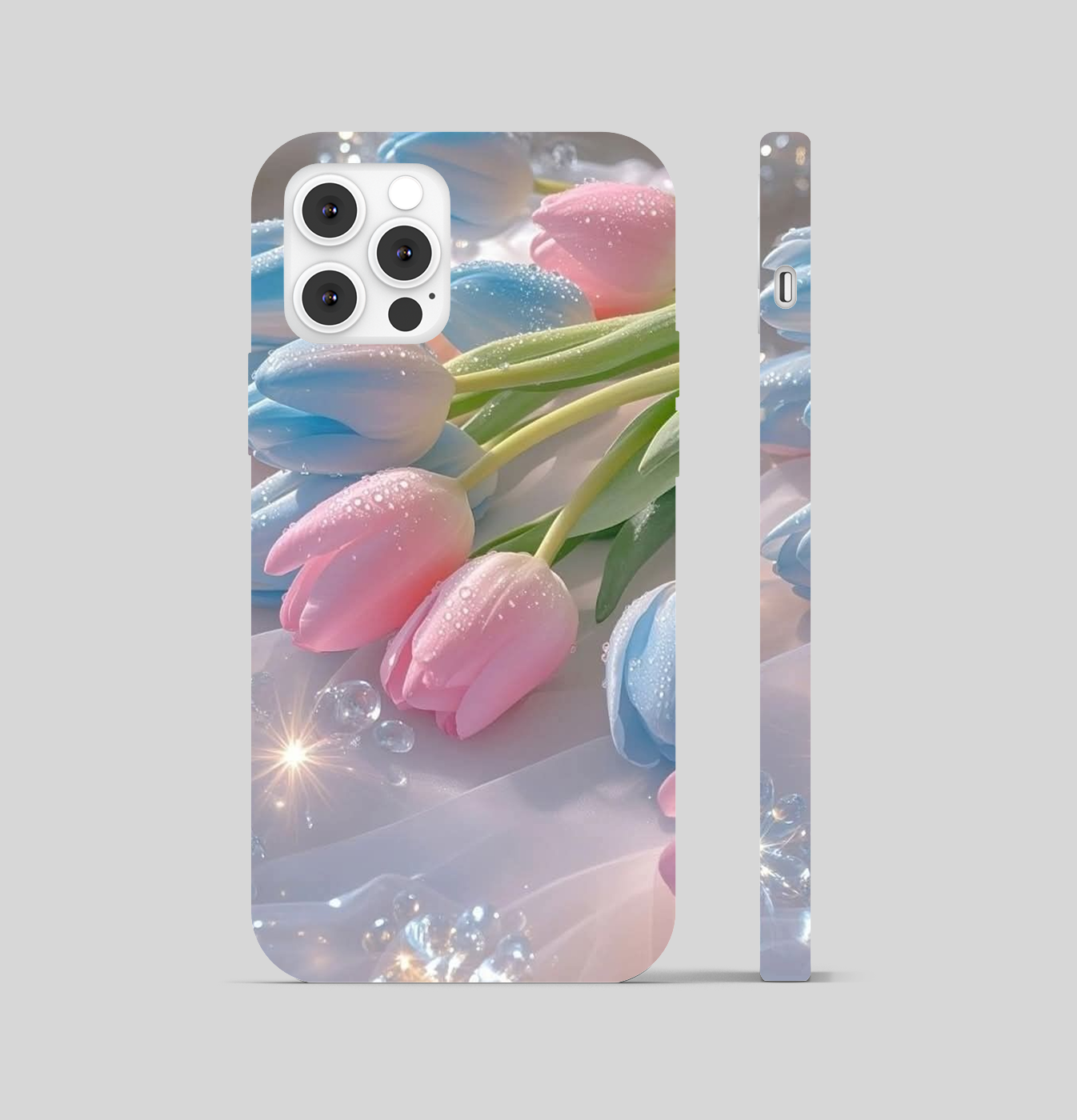 Multi Color Flower with Pink Phone Cover