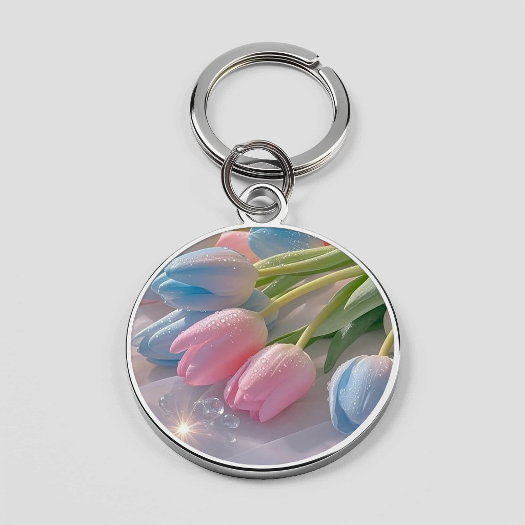 Multi Color Beautiful Tulip Glossy Silicone Mobile Case