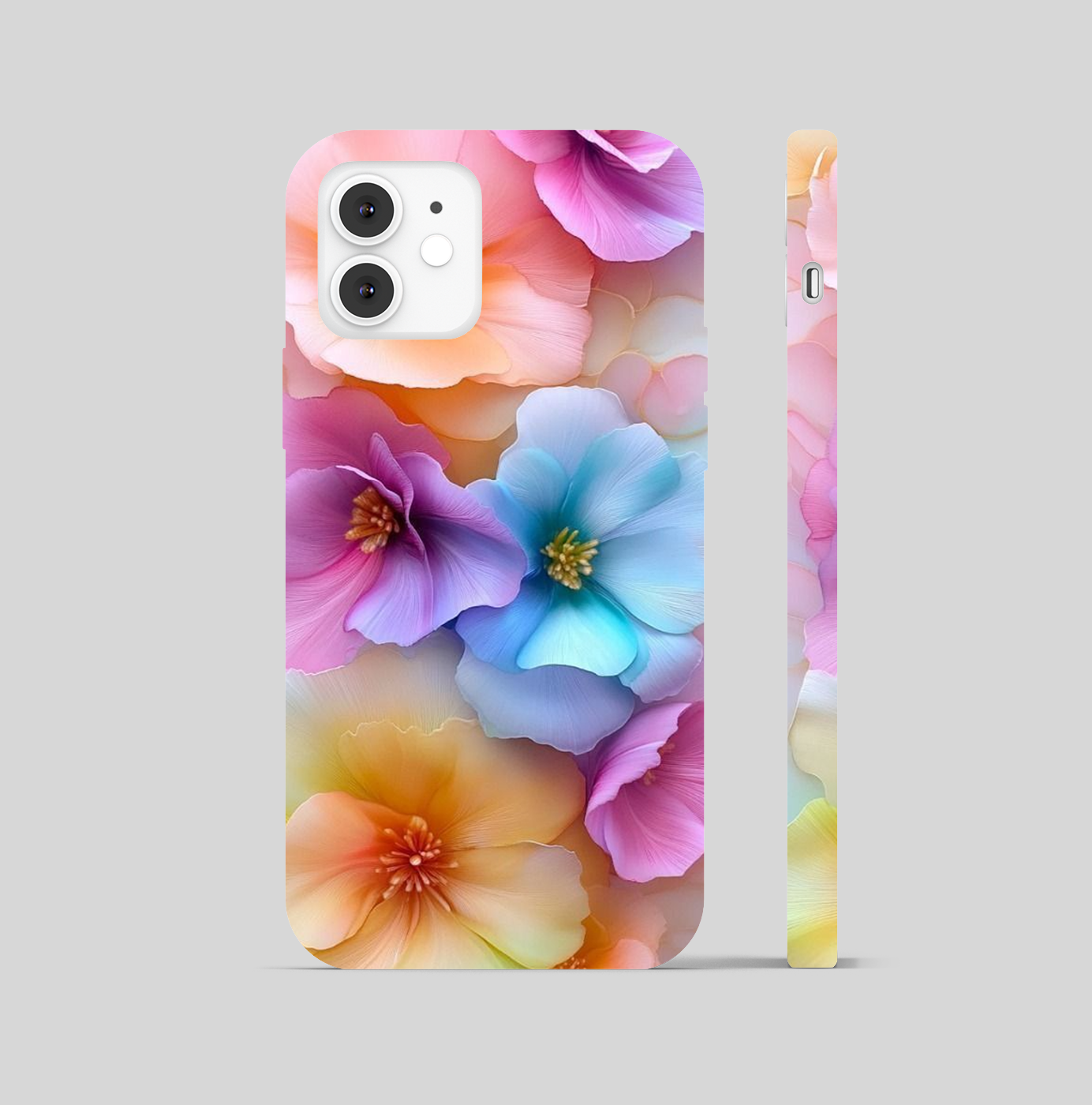 Multi Color Flowers Theme Phone Cover