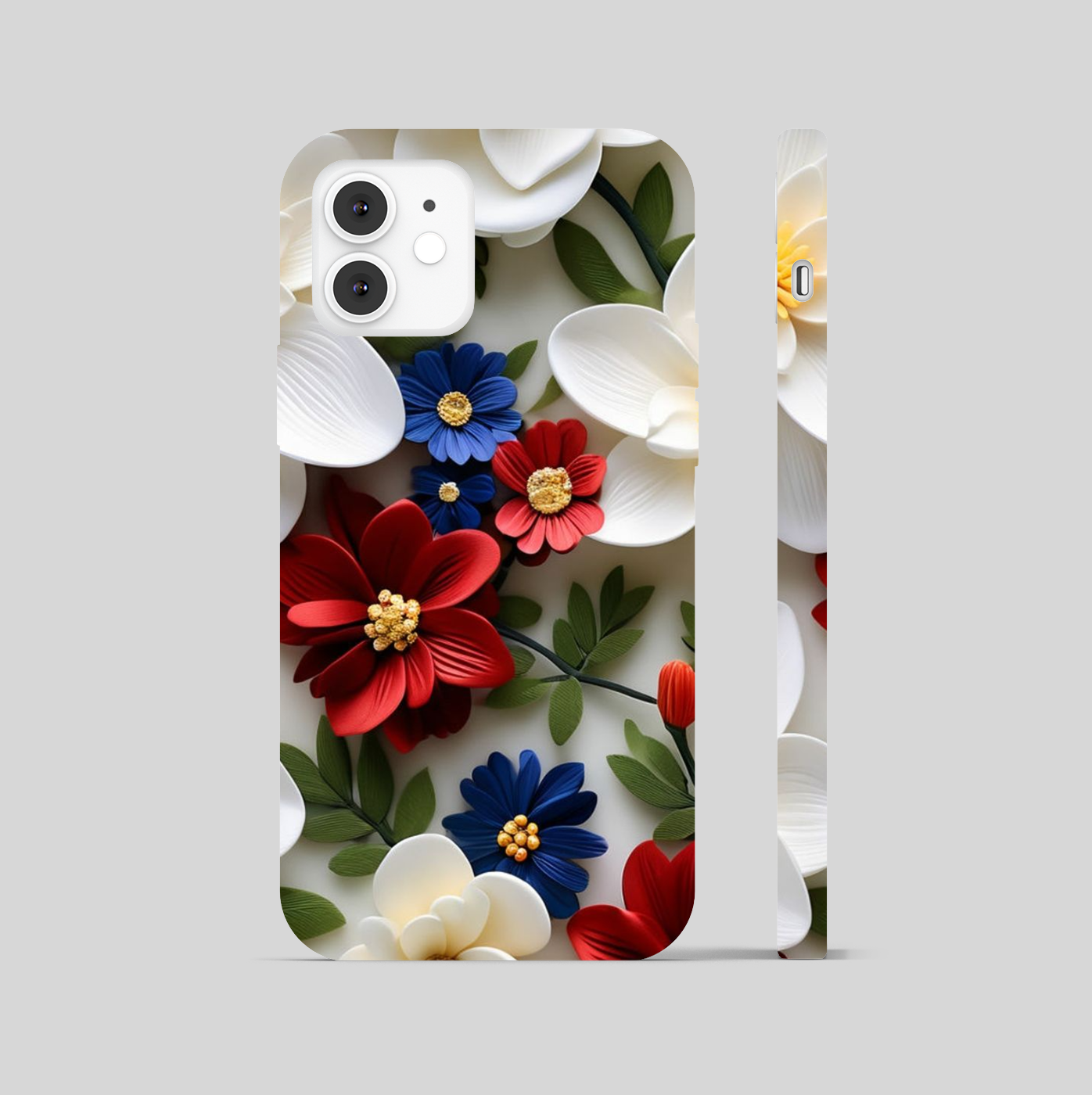 Multi Color Flowers Theme Phone Cover